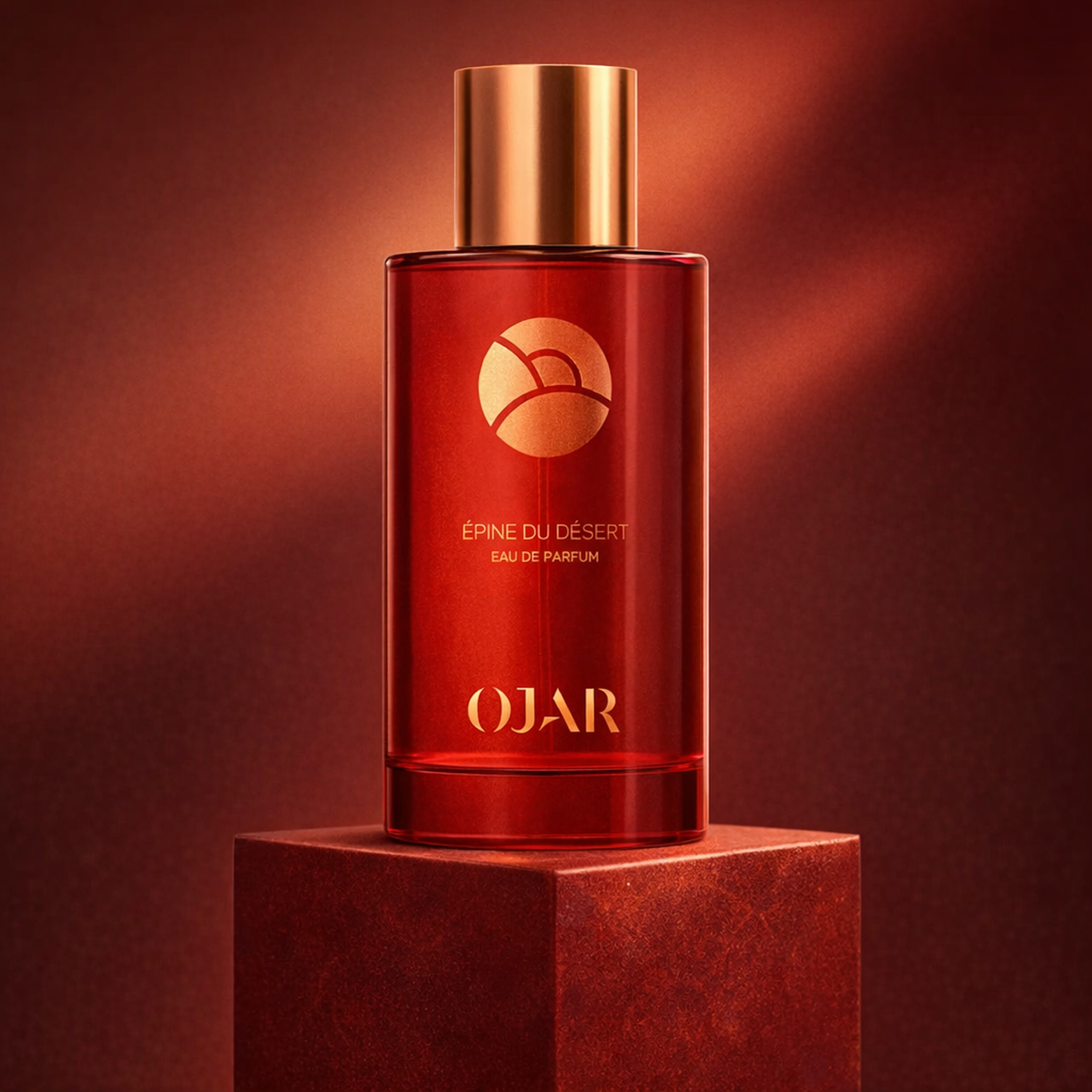 Ojar Epine Du Desert EDP upright pedestal gallery showcase