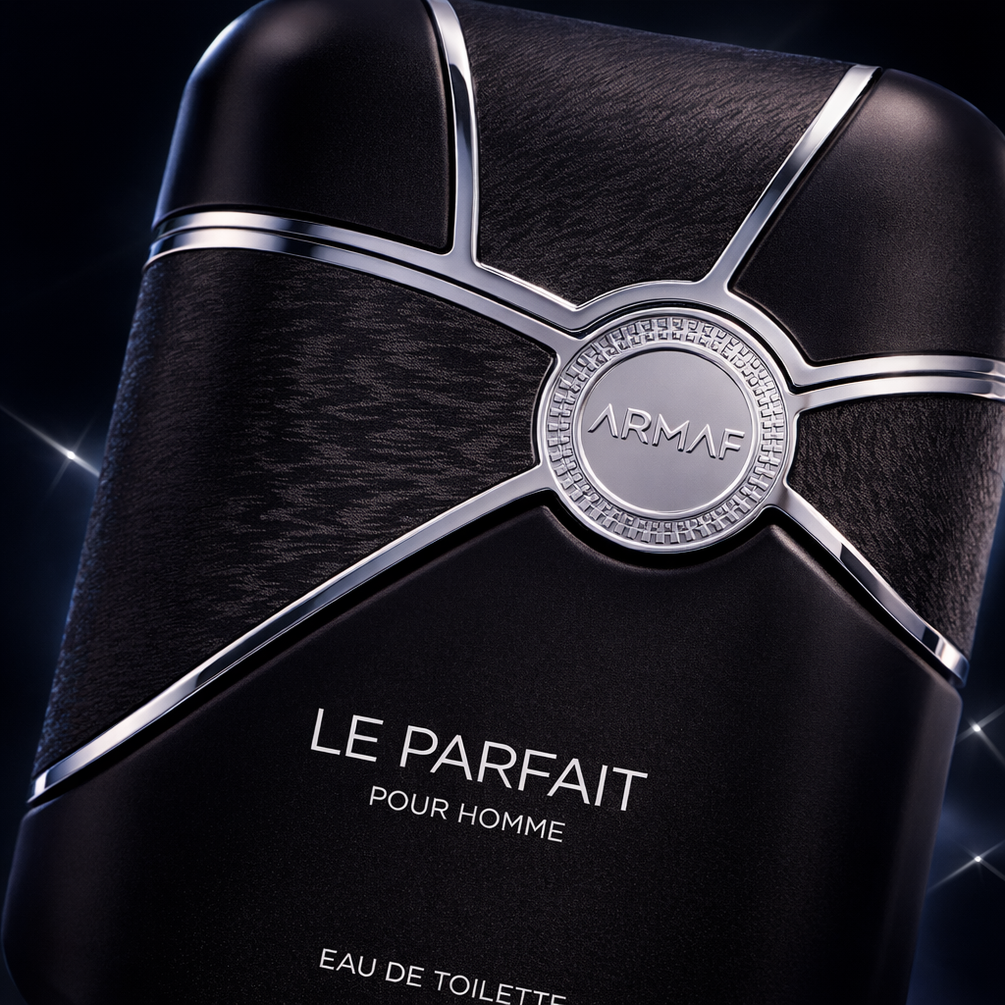 Armaf le Parfait EDT for Men macro label detail gallery showcase