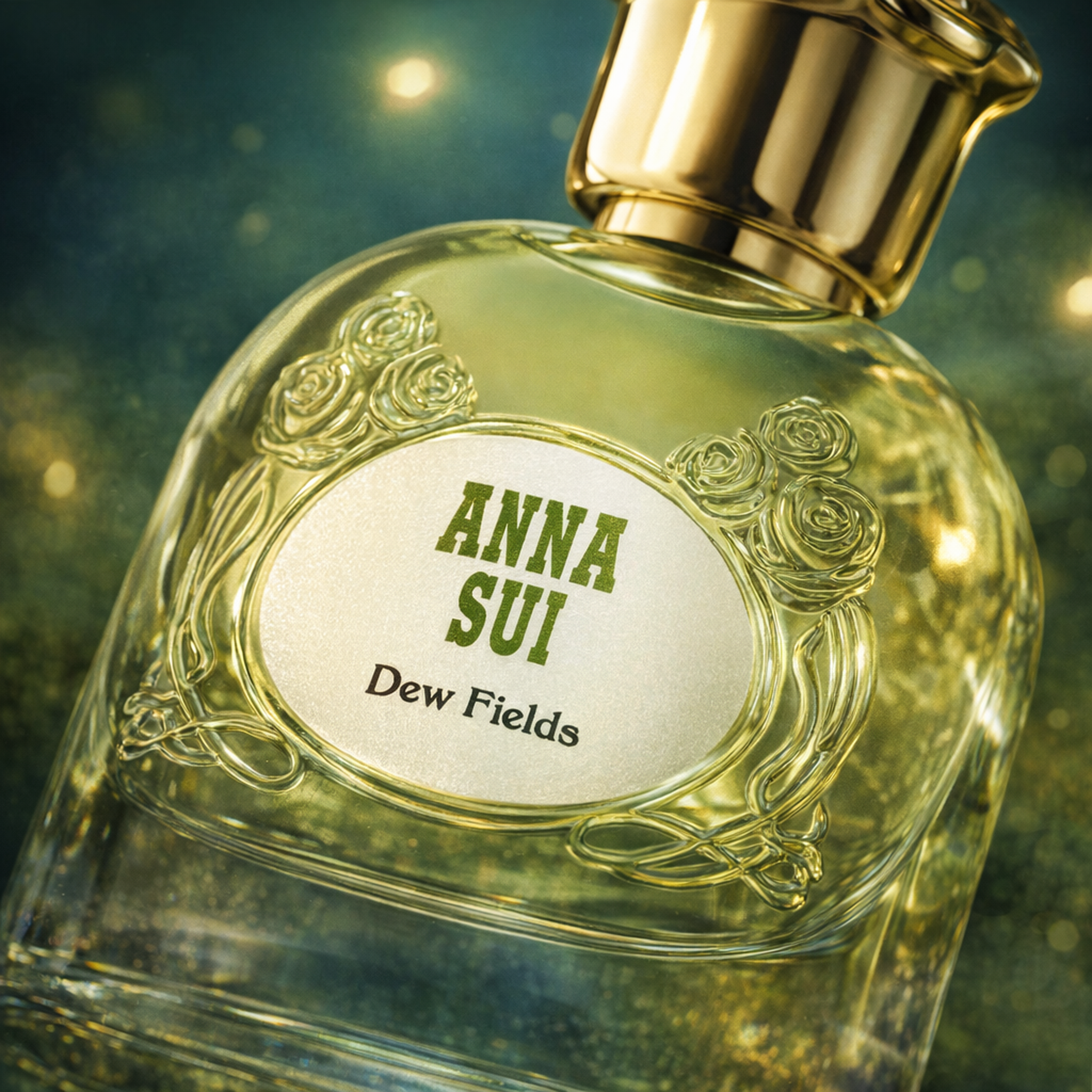 Anna Sui Wild Wonder Dew Fields EDP for Women macro label detail gallery showcase