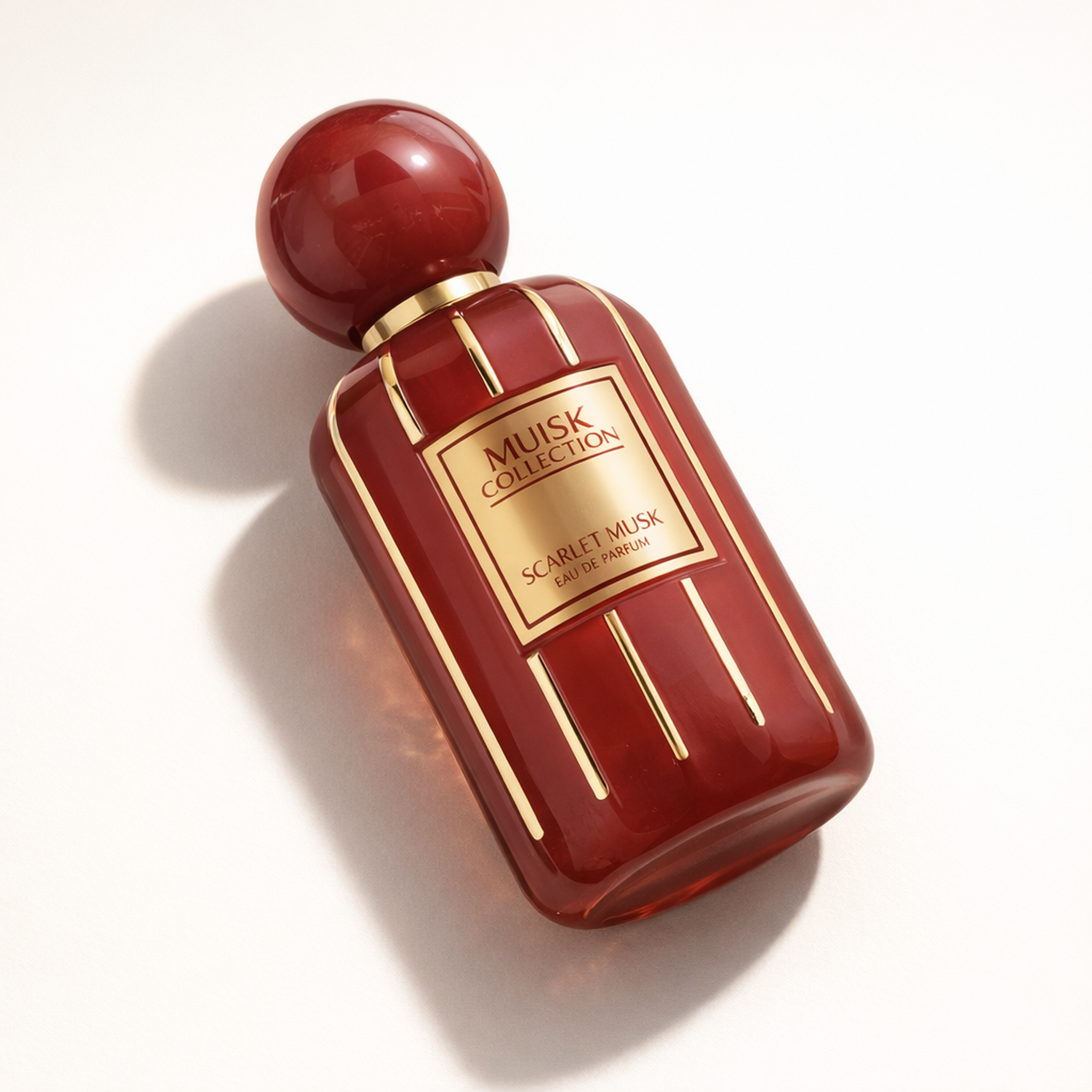 Flavia Musk Collection Scarlet Musk EDP angled still-life gallery showcase