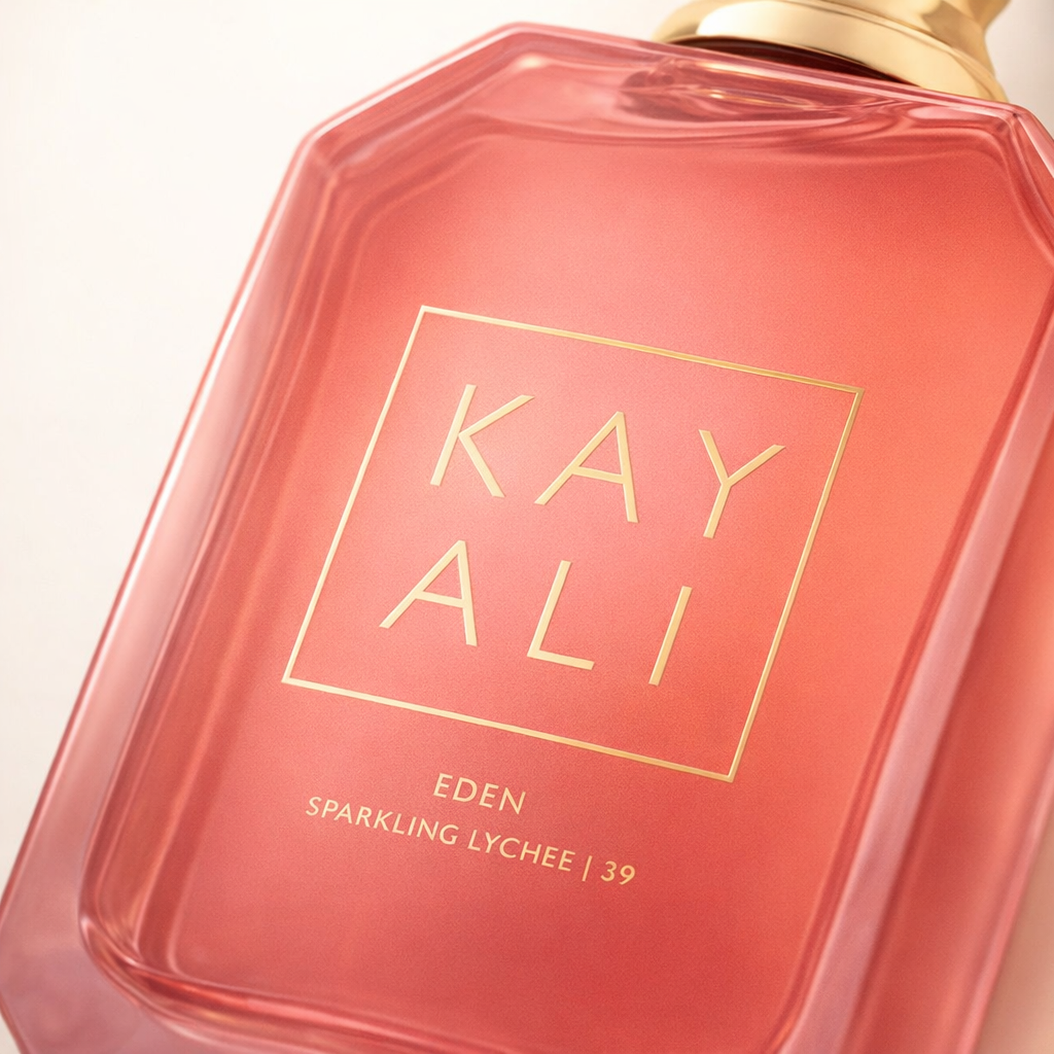 Kayali Eden Sparkling Lychee 39 EDP for Women macro label detail gallery showcase