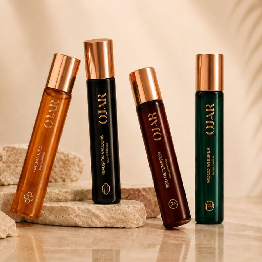 Ojar Kashmir Print Absolute Alcohol Free Perfume Oil fragrance details image