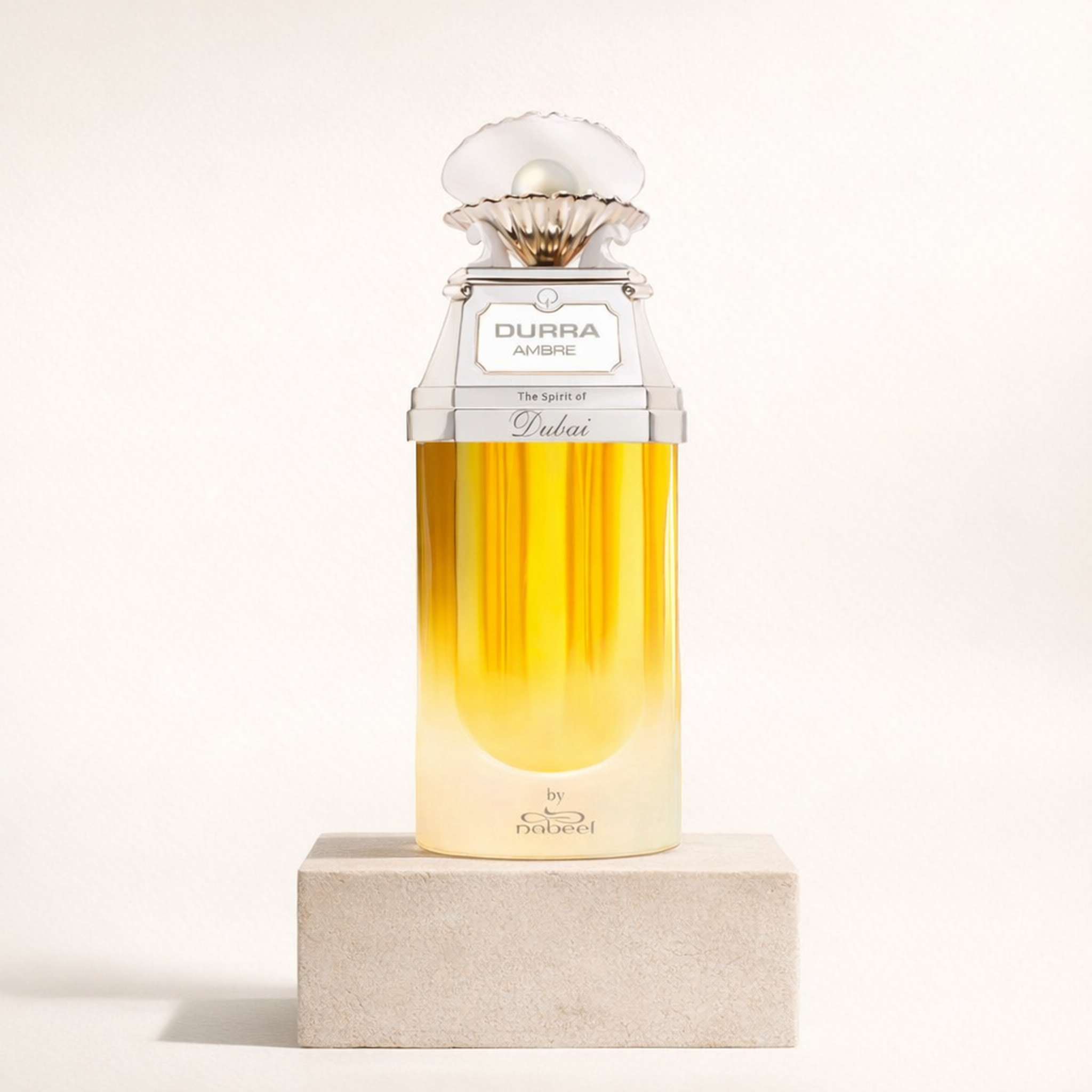 The Spirit of Dubai Durra EDP upright pedestal gallery showcase