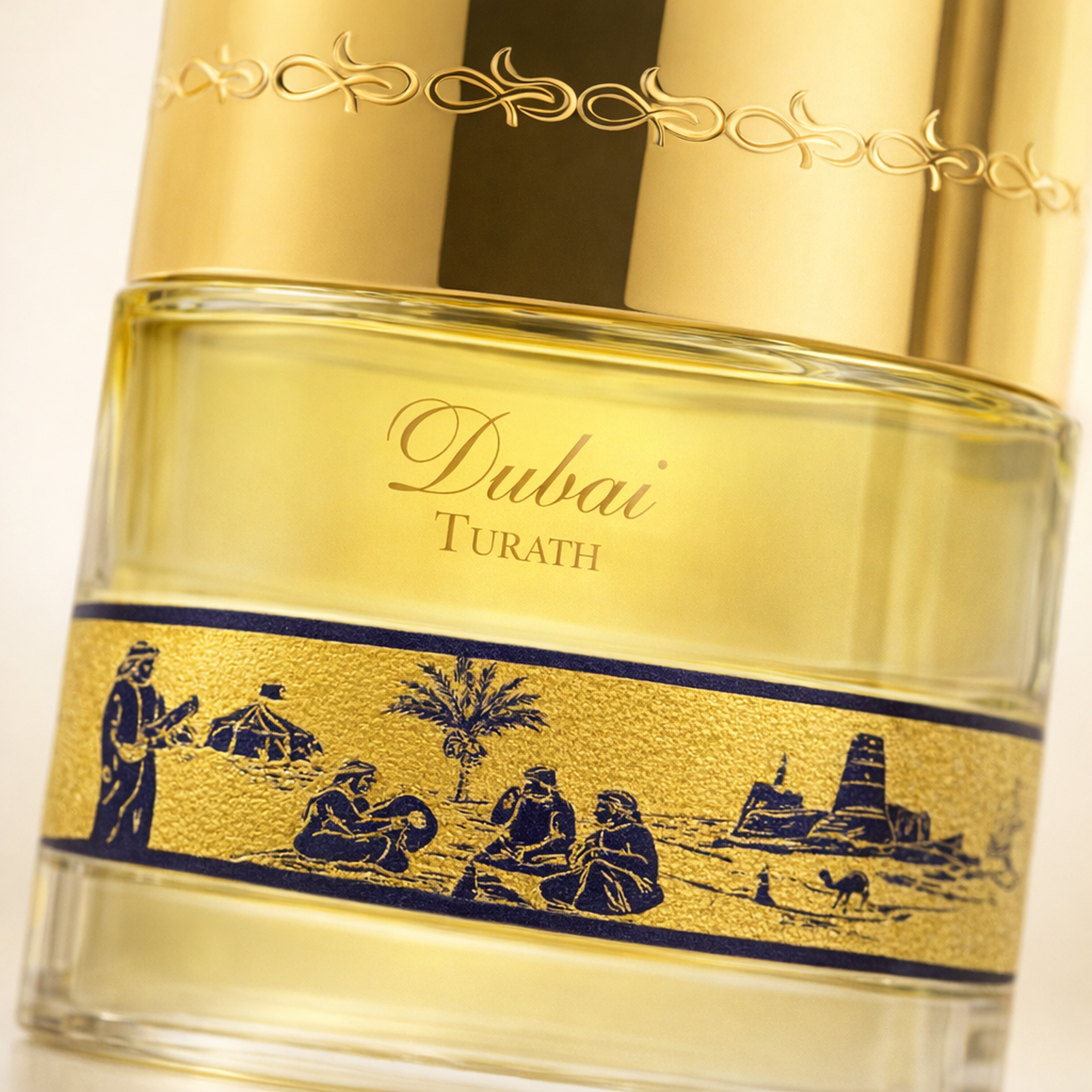 The Spirit of Dubai Turath EDP macro label detail gallery showcase