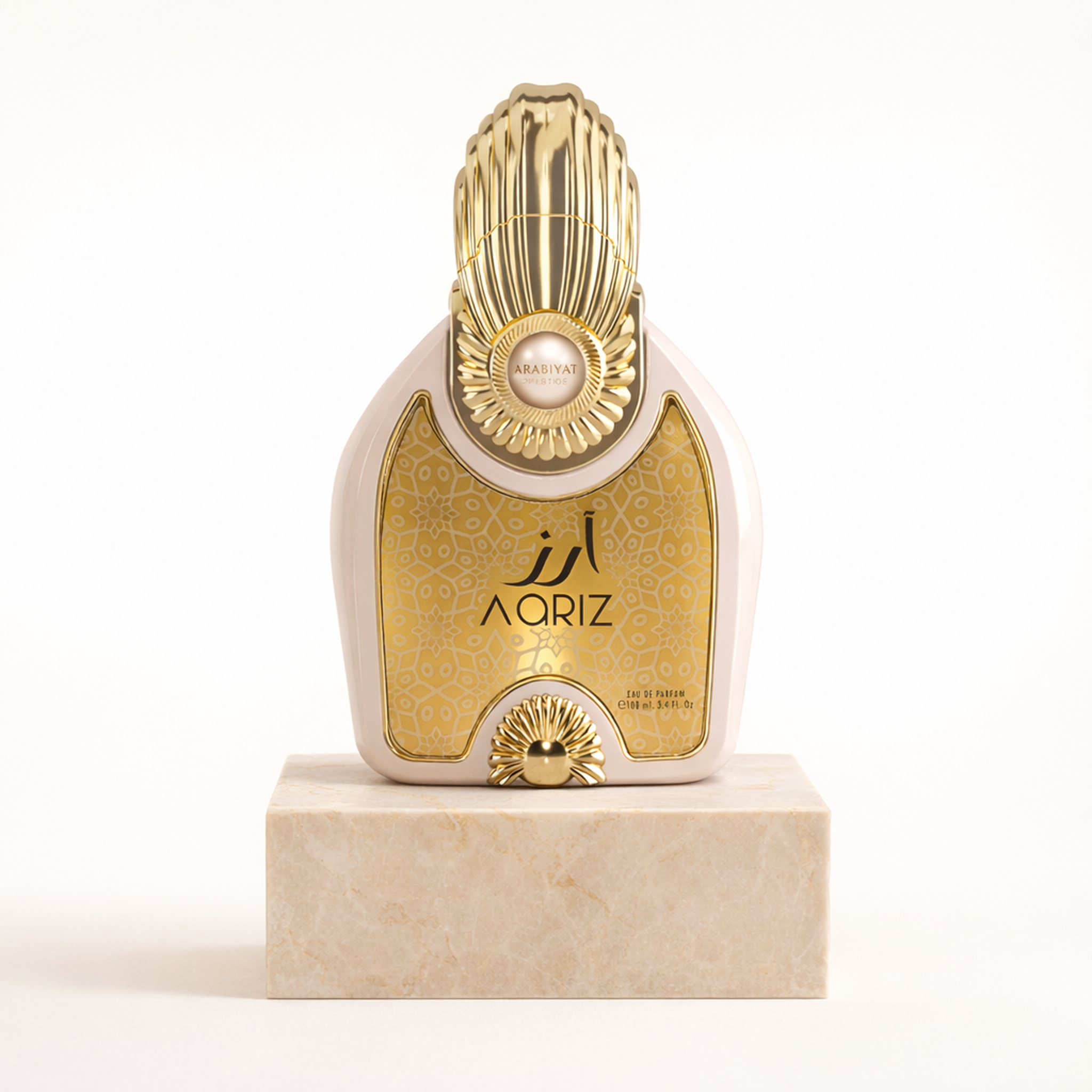 Arabiyat Prestige Aariz EDP upright pedestal gallery showcase