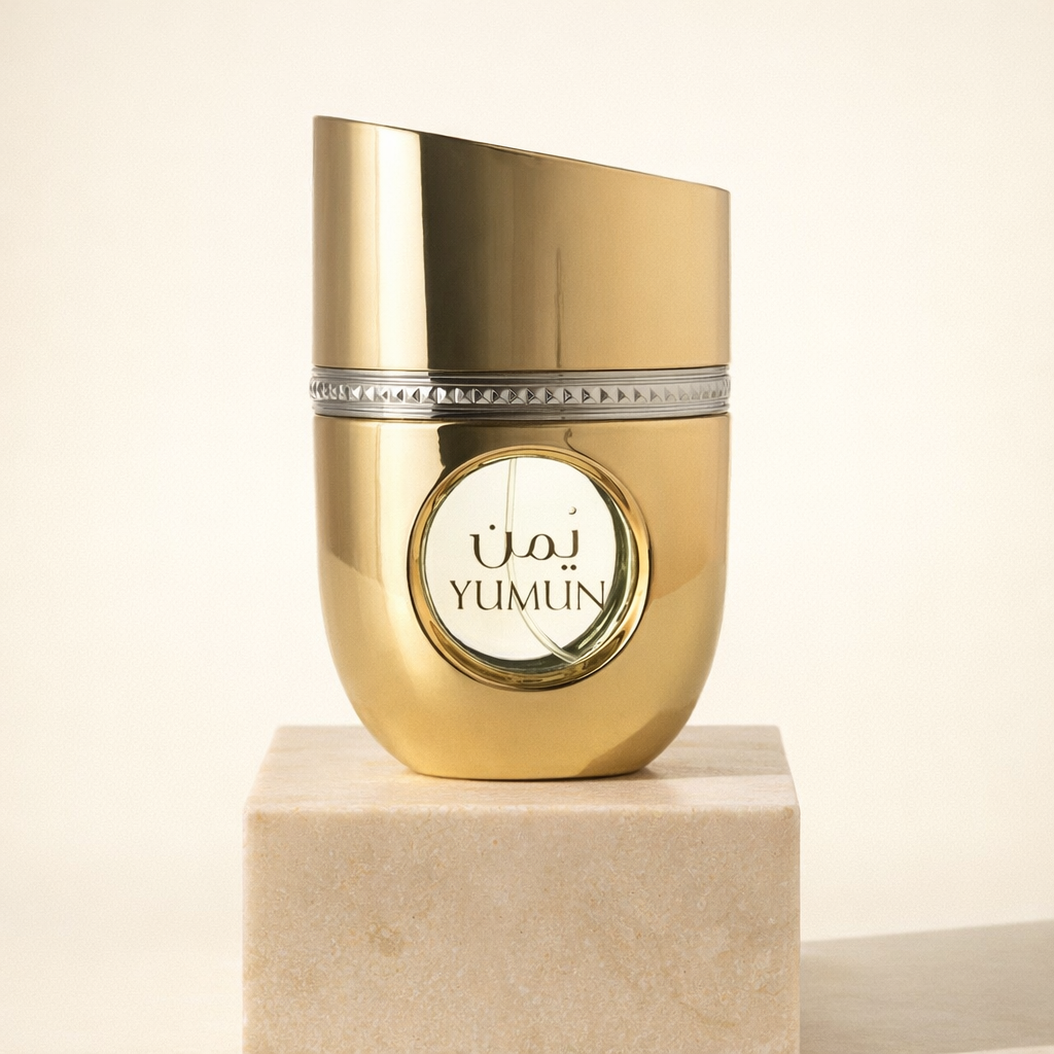 Arabiyat Prestige Yumun EDP for Women upright pedestal gallery showcase