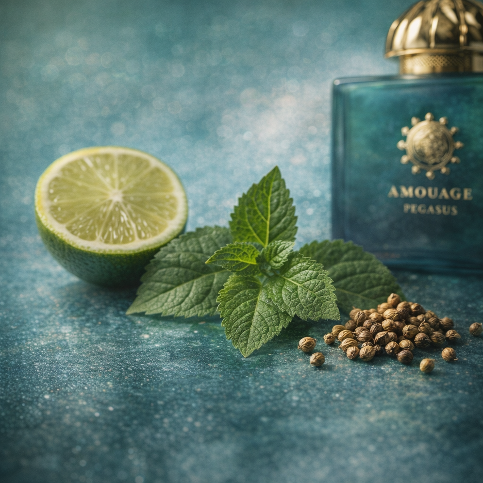 Amouage Pegasus Gift Set Skin Care fragrance notes image