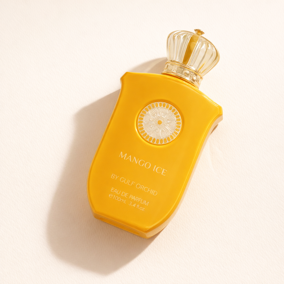 Gulf Orchid Mango Ice EDP angled still-life gallery showcase