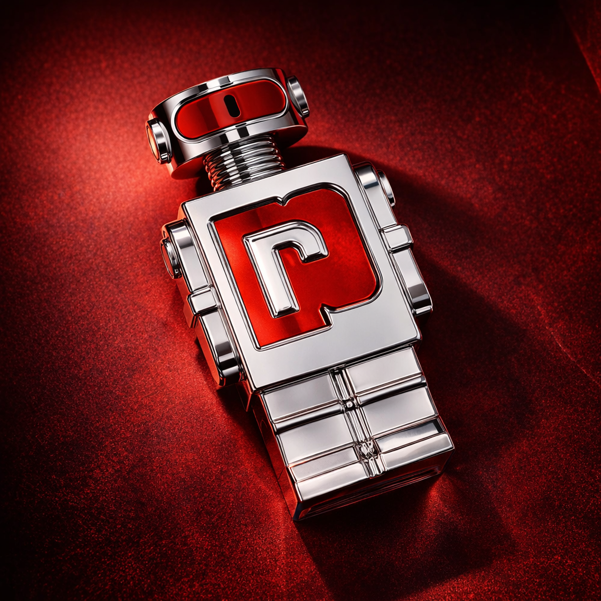 Paco Rabanne Phantom in Red Parfum Elixir For Men angled still-life gallery showcase