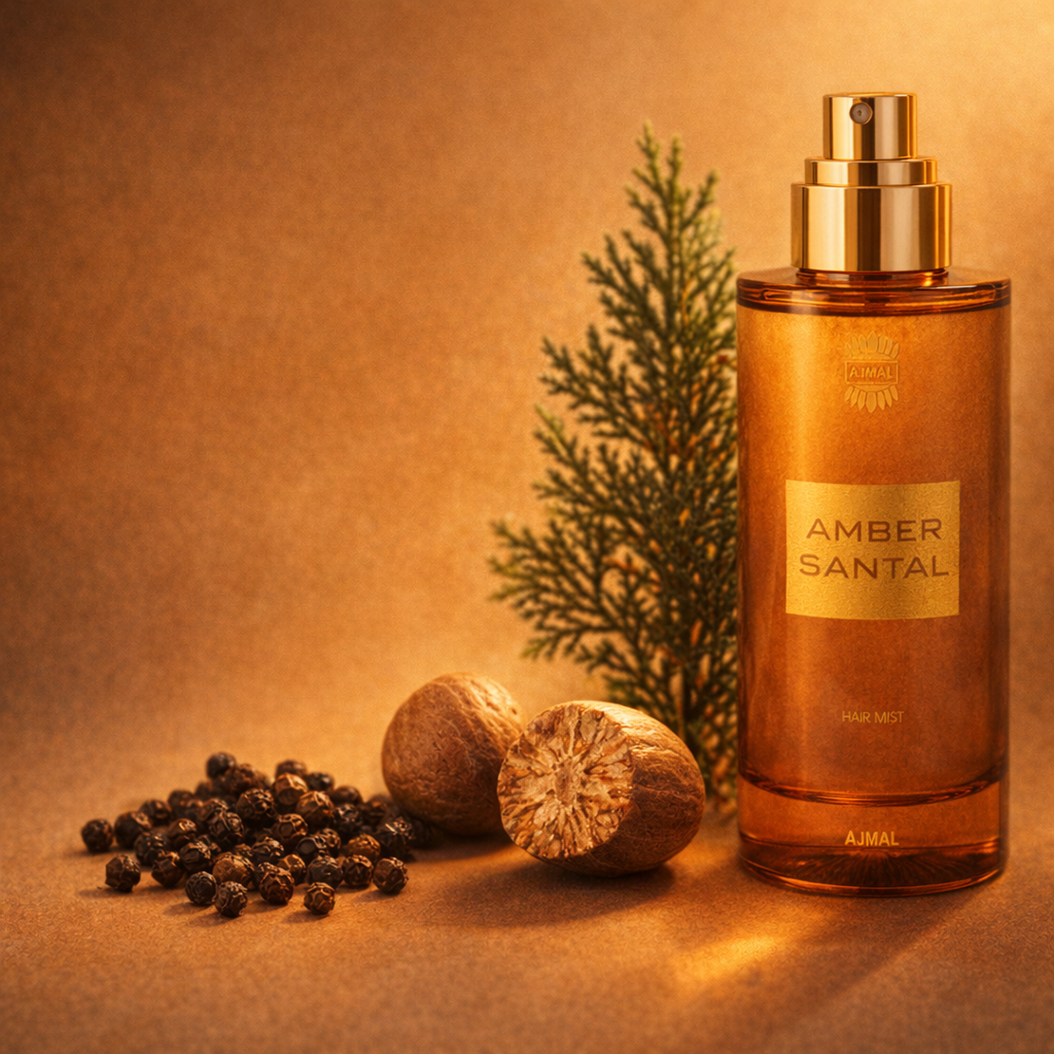 Ajmal Amber Santal Hair Mist fragrance notes image