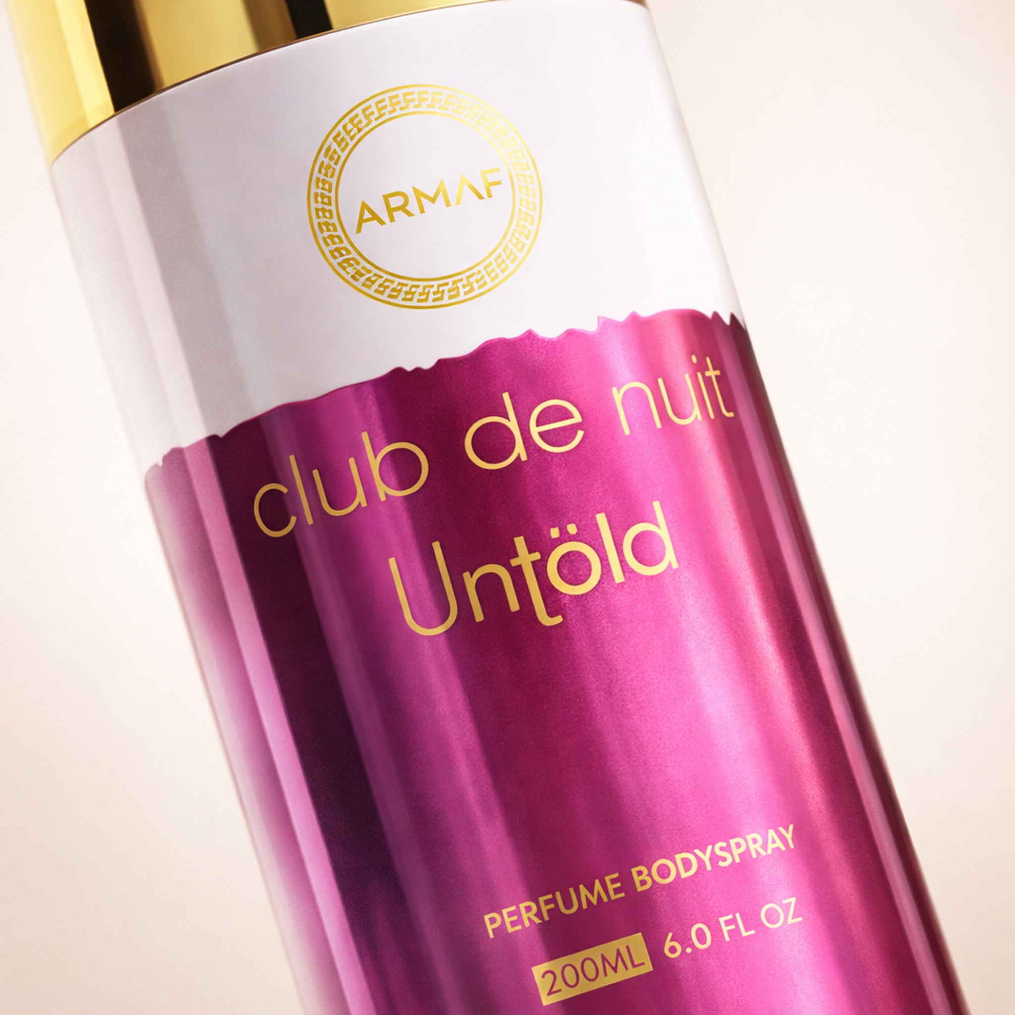 Armaf Club De Nuit Untold Body Spray macro label detail gallery showcase