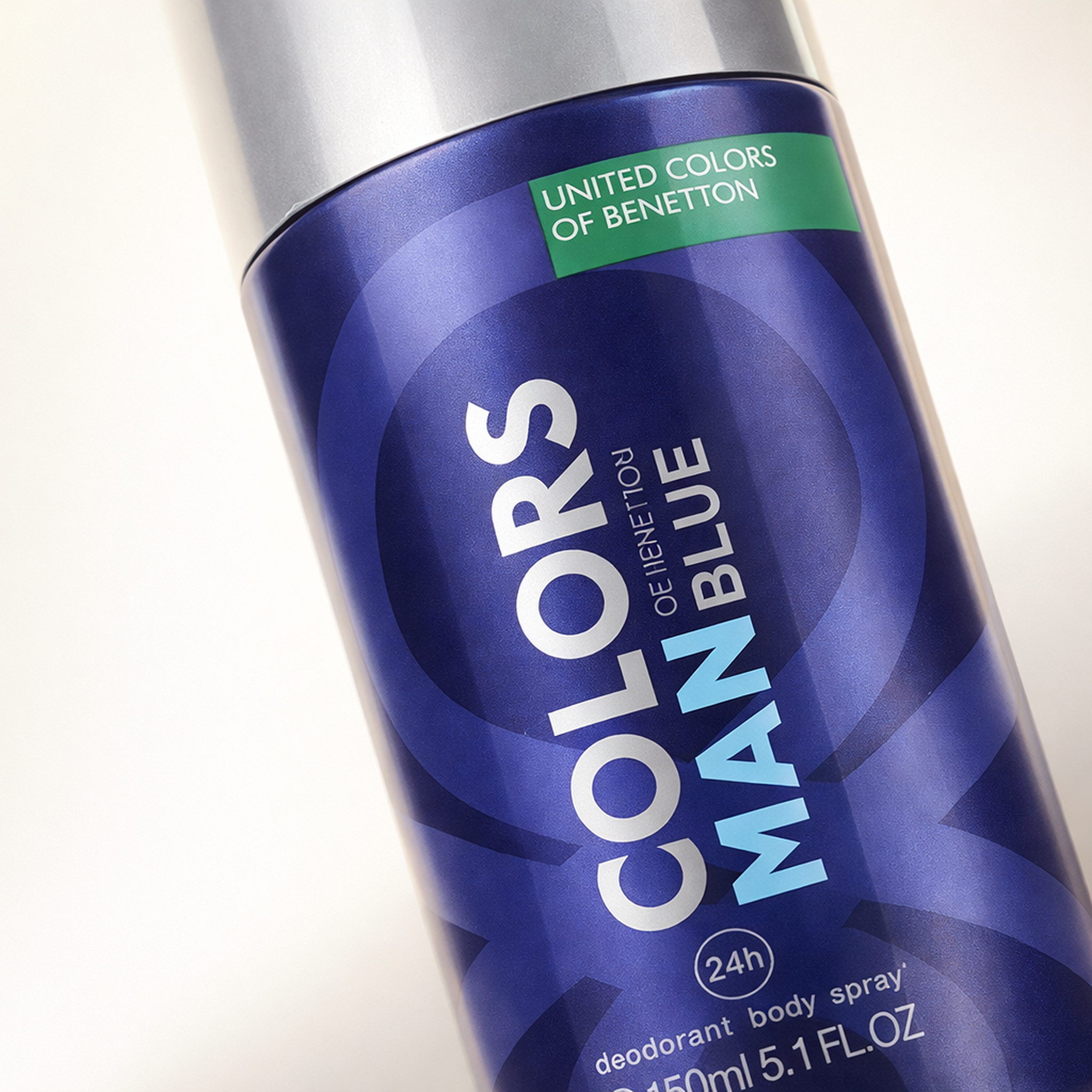 Benetton Colors De Benetton Blue Man Body Spray macro label detail gallery showcase