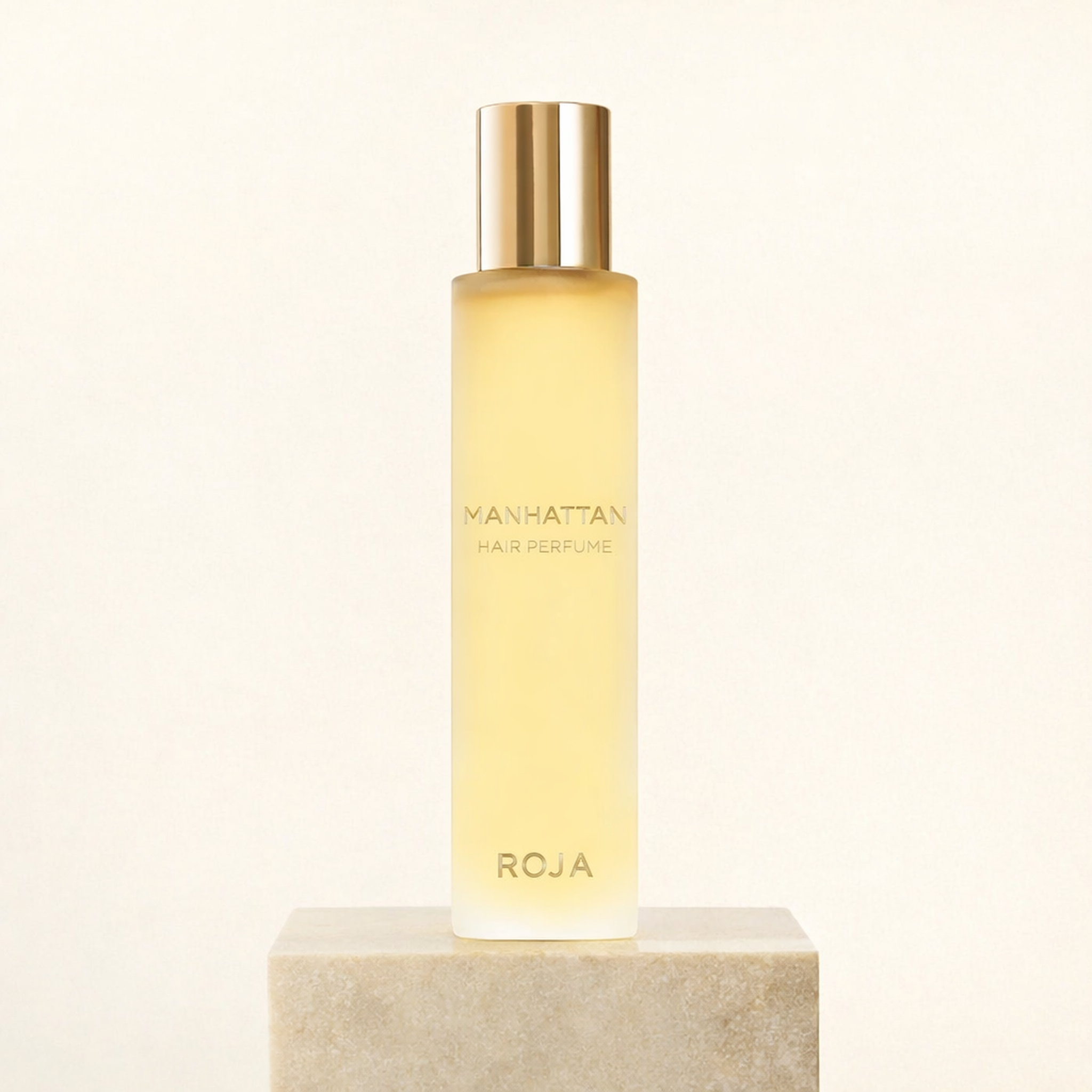 Roja Parfums Manhattan Hair Perfume upright pedestal gallery showcase