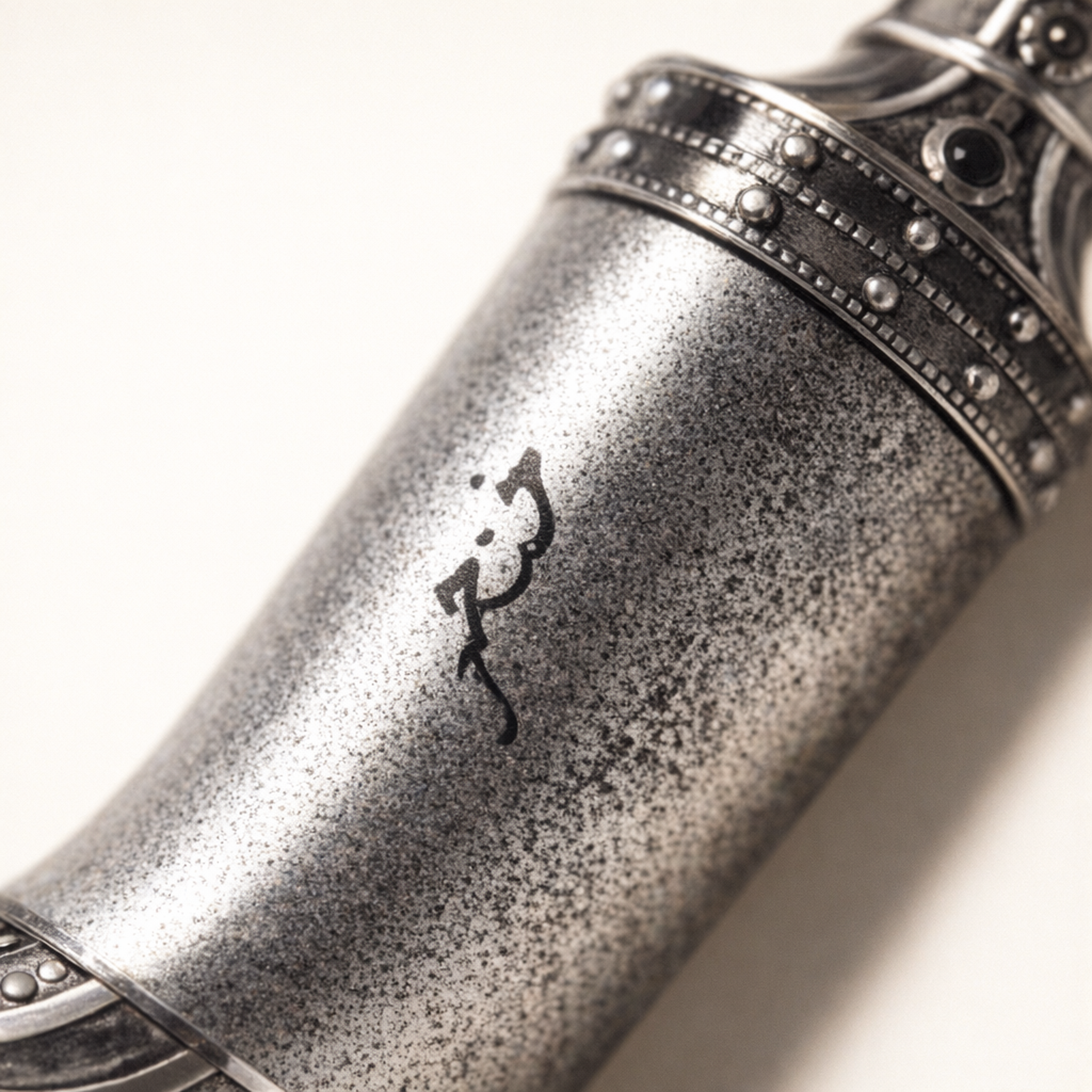 Lattafa Niche Emarati Khanjar EDP macro label detail gallery showcase