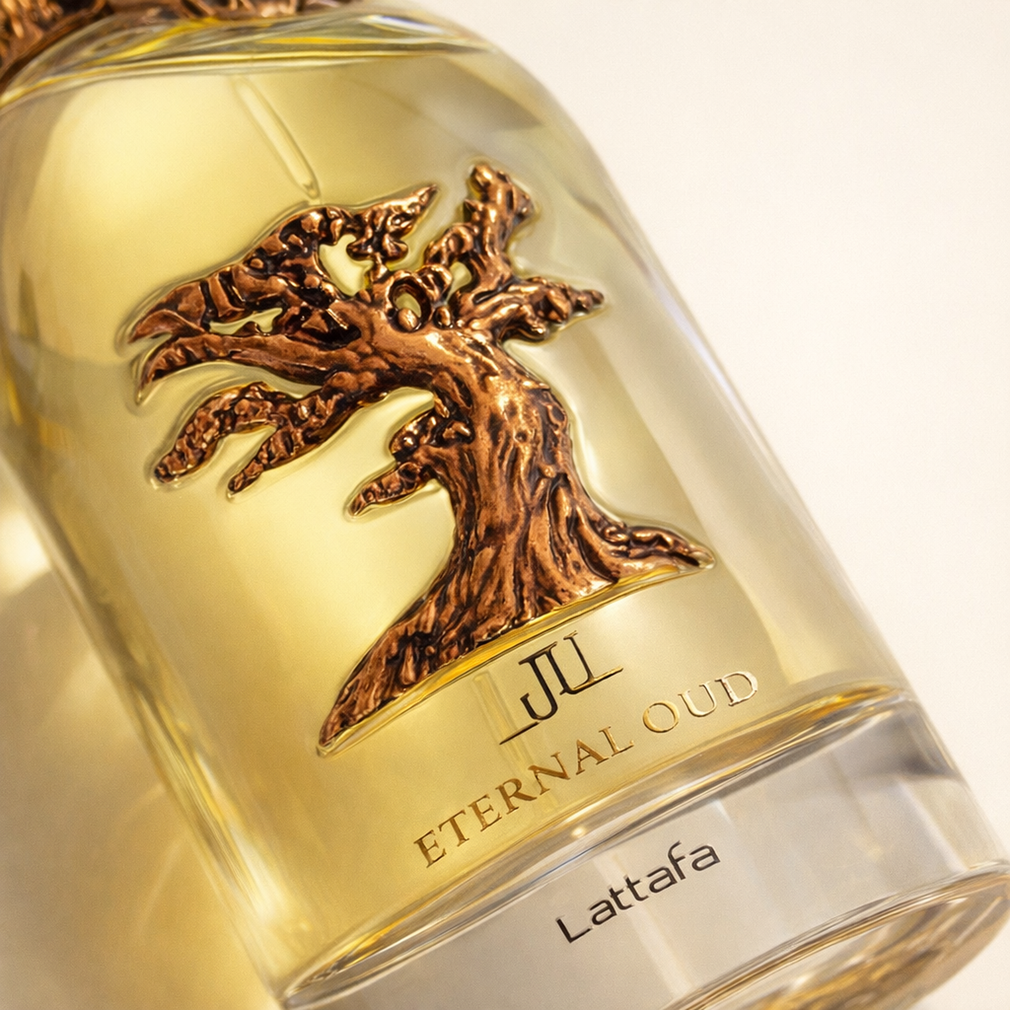 Lattafa Pride Eternal Oud EDP macro label detail gallery showcase