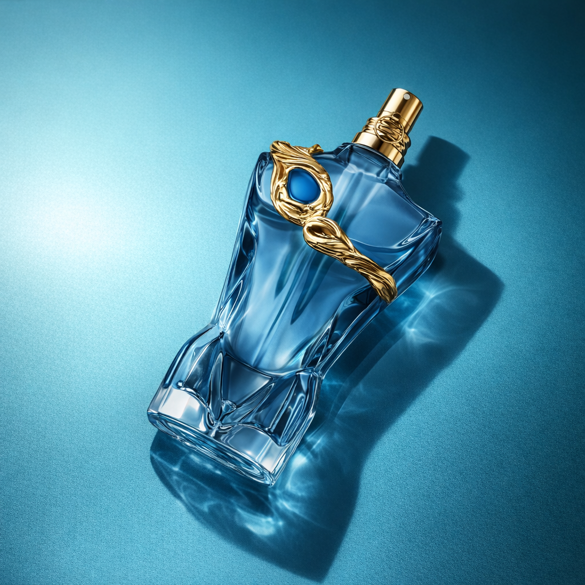 Jean Paul Gaultier Le Beau Narcisse EDP angled still-life gallery showcase