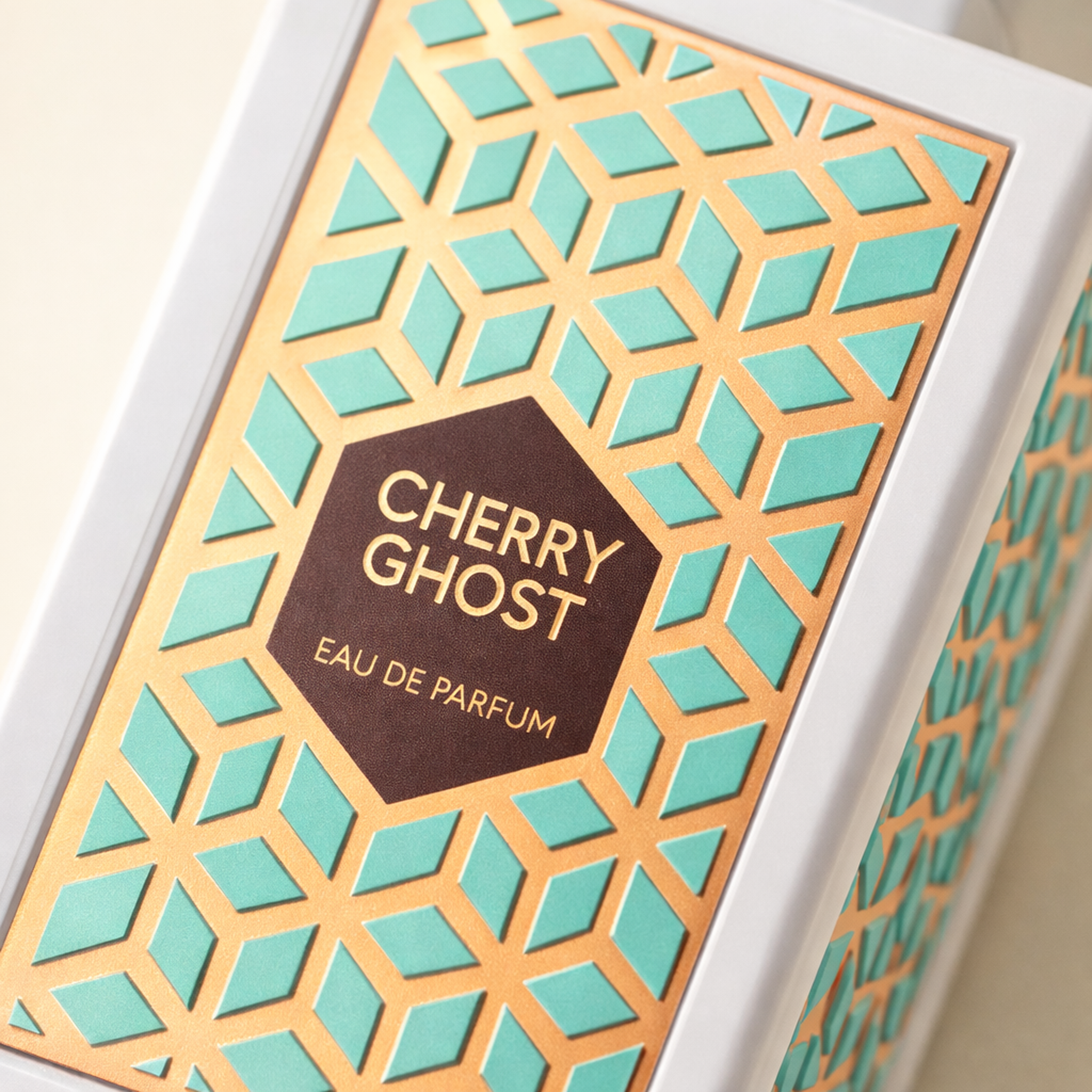 Flavia Cherry Ghost EDP macro label detail gallery showcase