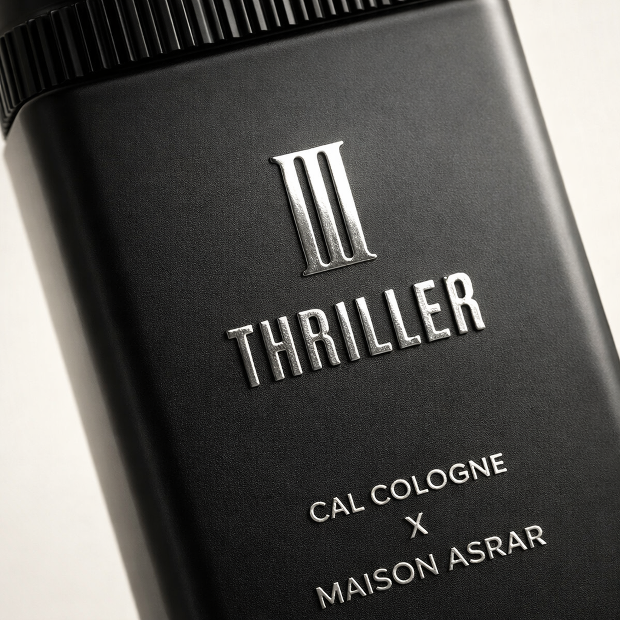 Maison Asrar Thriller Iii Extrait Parfum macro label detail gallery showcase
