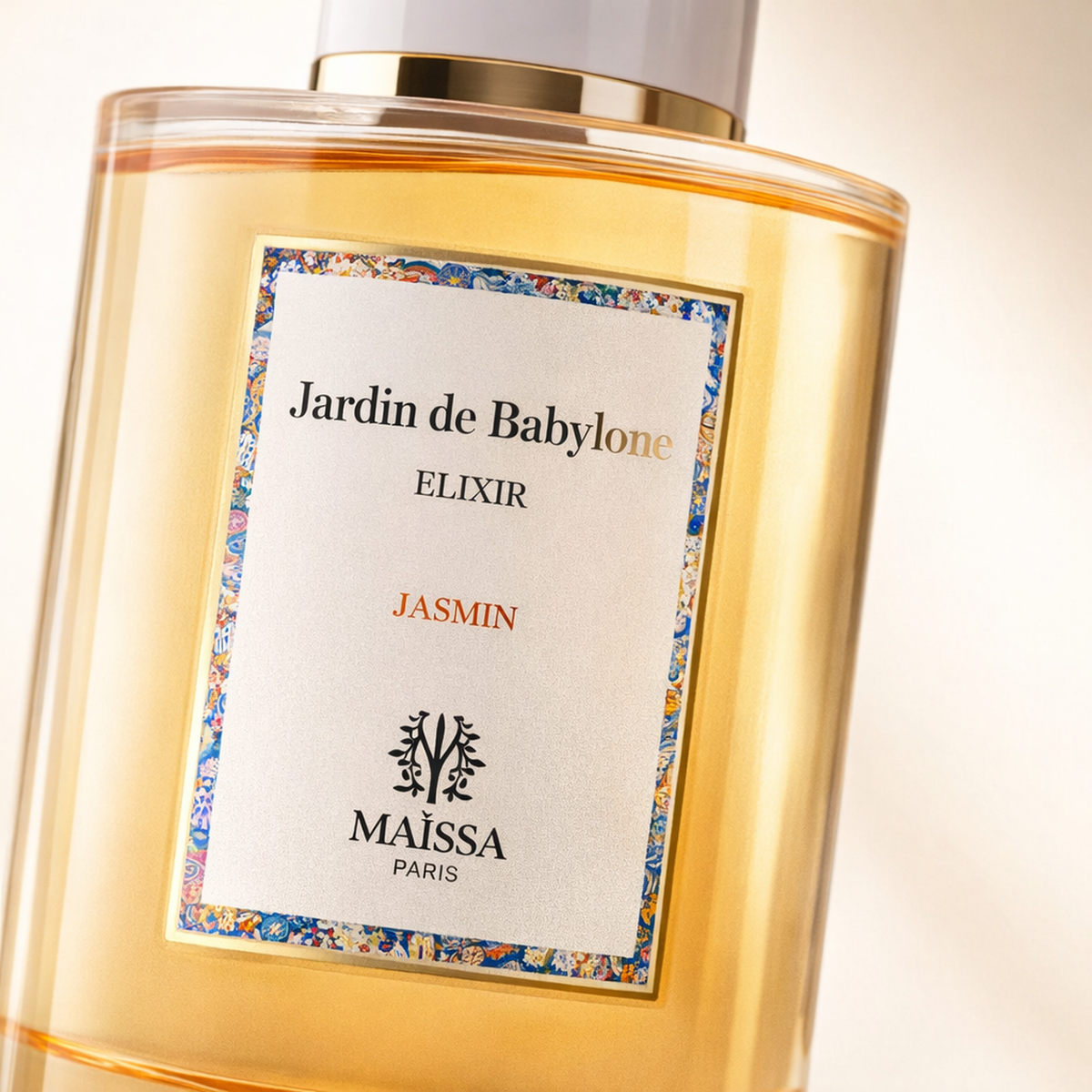 Maissa Jardin de Babylone Elixir Jasmin EDP macro label detail gallery showcase