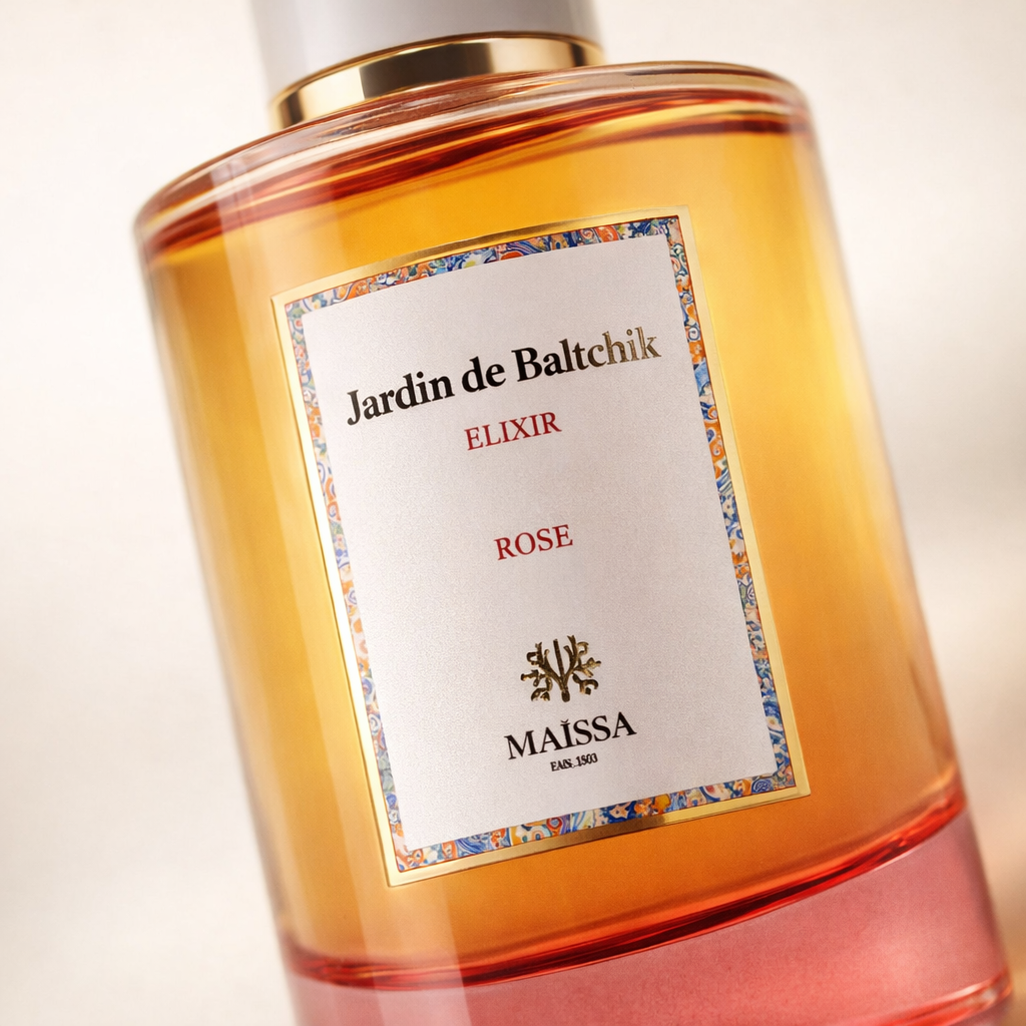 Maissa Jardin de Baltchik Elixir Rose EDP macro label detail gallery showcase
