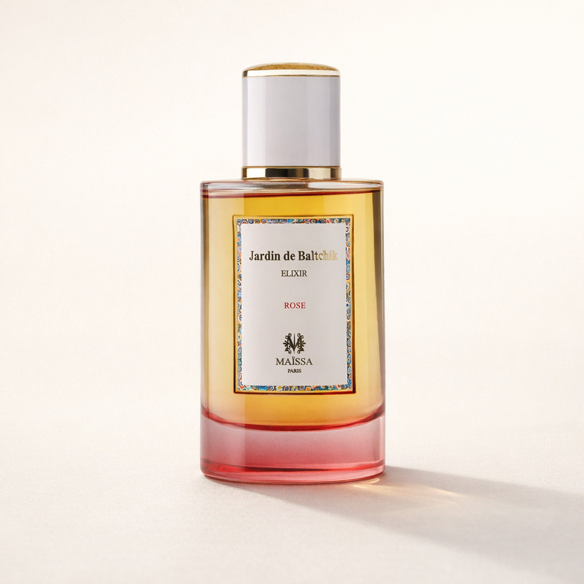 Maissa Jardin de Baltchik Elixir Rose EDP low three-quarter hero gallery showcase