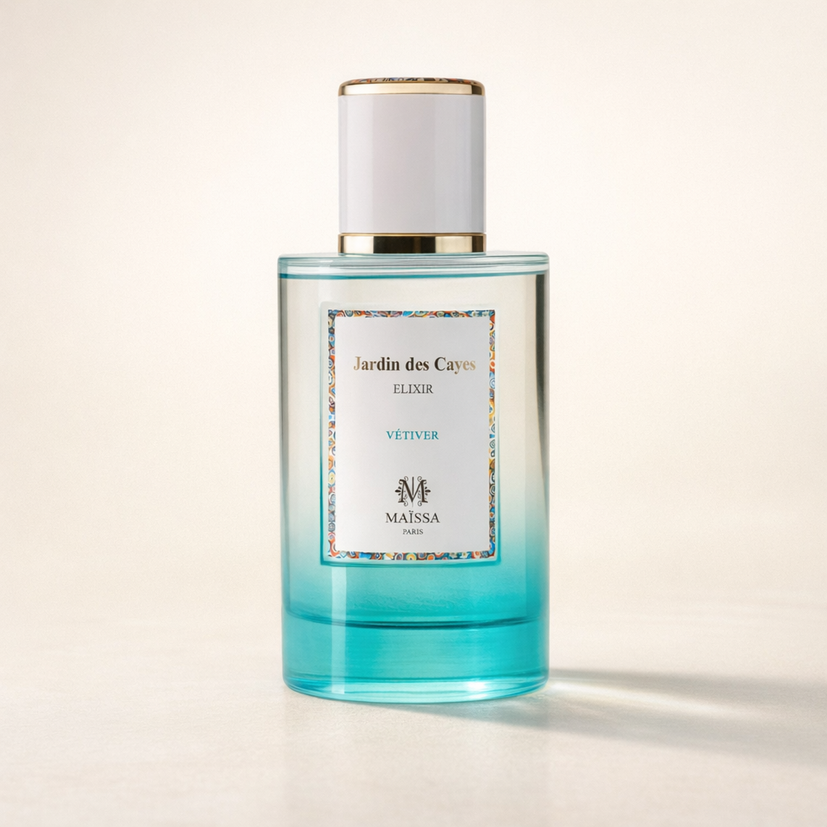 Maissa Jardin de Cayes Elixir Vetiver EDP low three-quarter hero gallery showcase