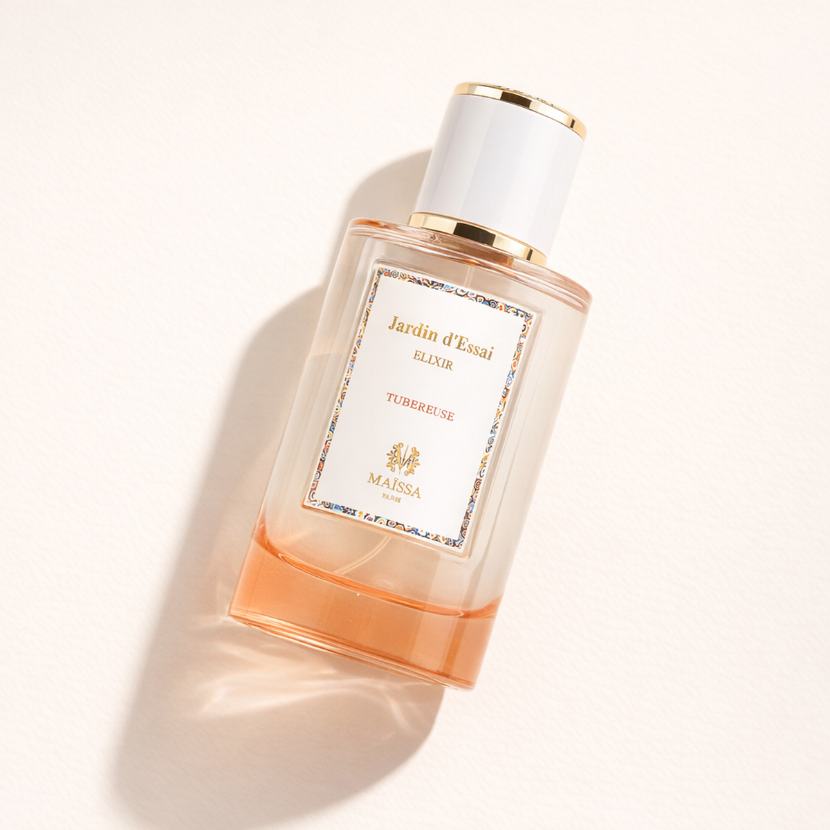 Maissa Jardin D'Essai Elixir EDP angled still-life gallery showcase