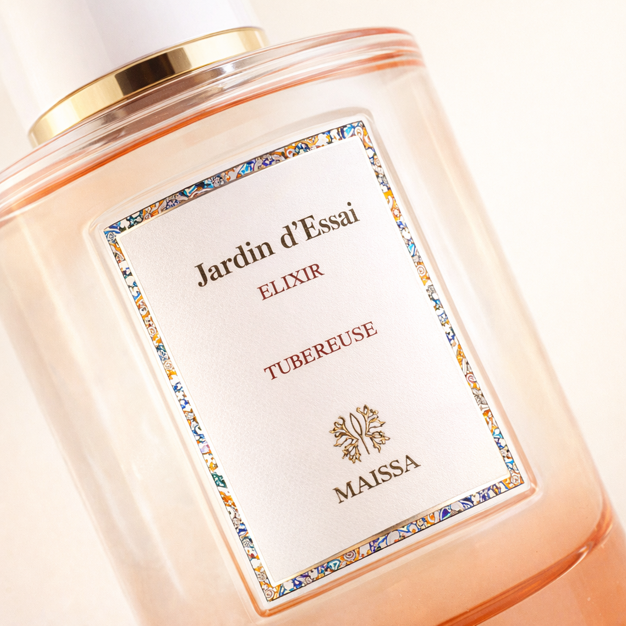 Maissa Jardin D'Essai Elixir EDP macro label detail gallery showcase