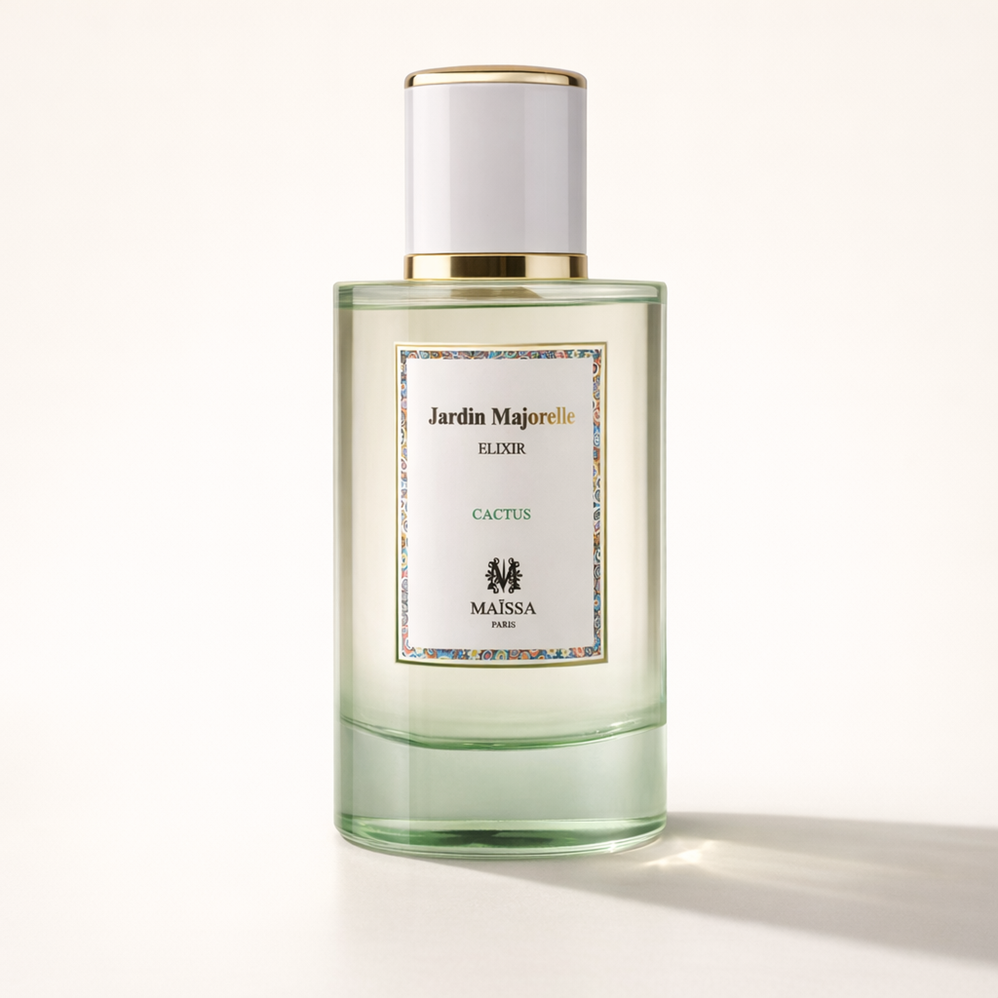 Maissa Jardin Majorelle Elixir Cactus EDP low three-quarter hero gallery showcase