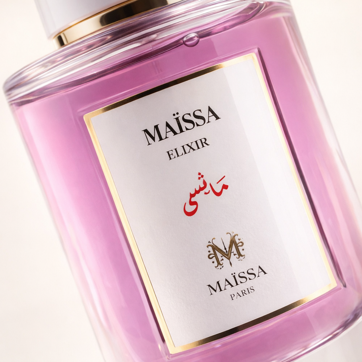 Maissa Elixir EDP macro label detail gallery showcase