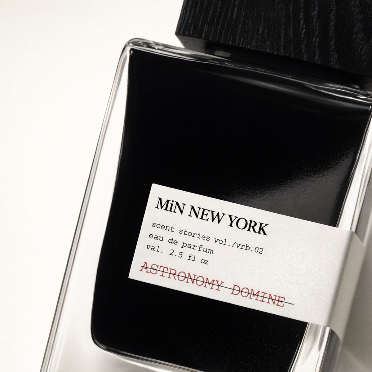 Min New York Astronomy Domine Travel EDP macro label detail gallery showcase