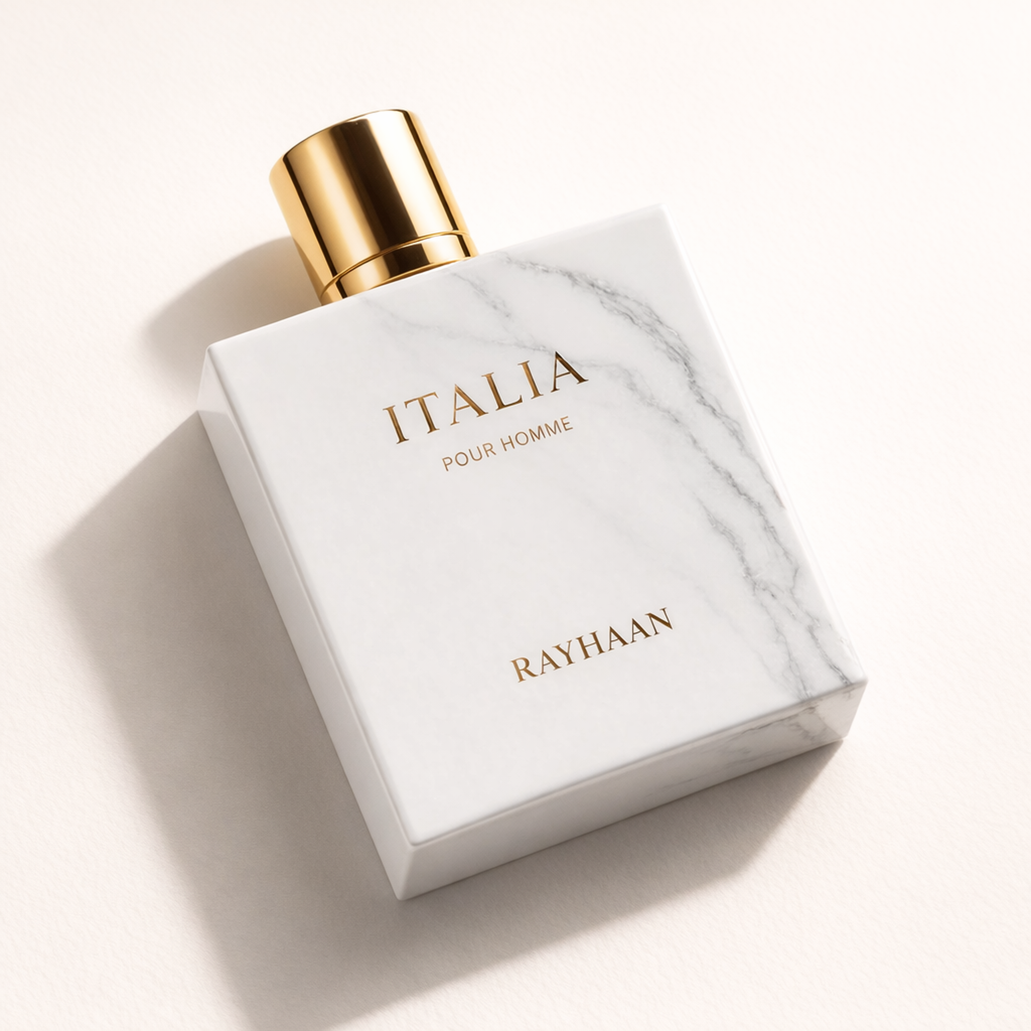 Rayhaan Italia EDP angled still-life gallery showcase