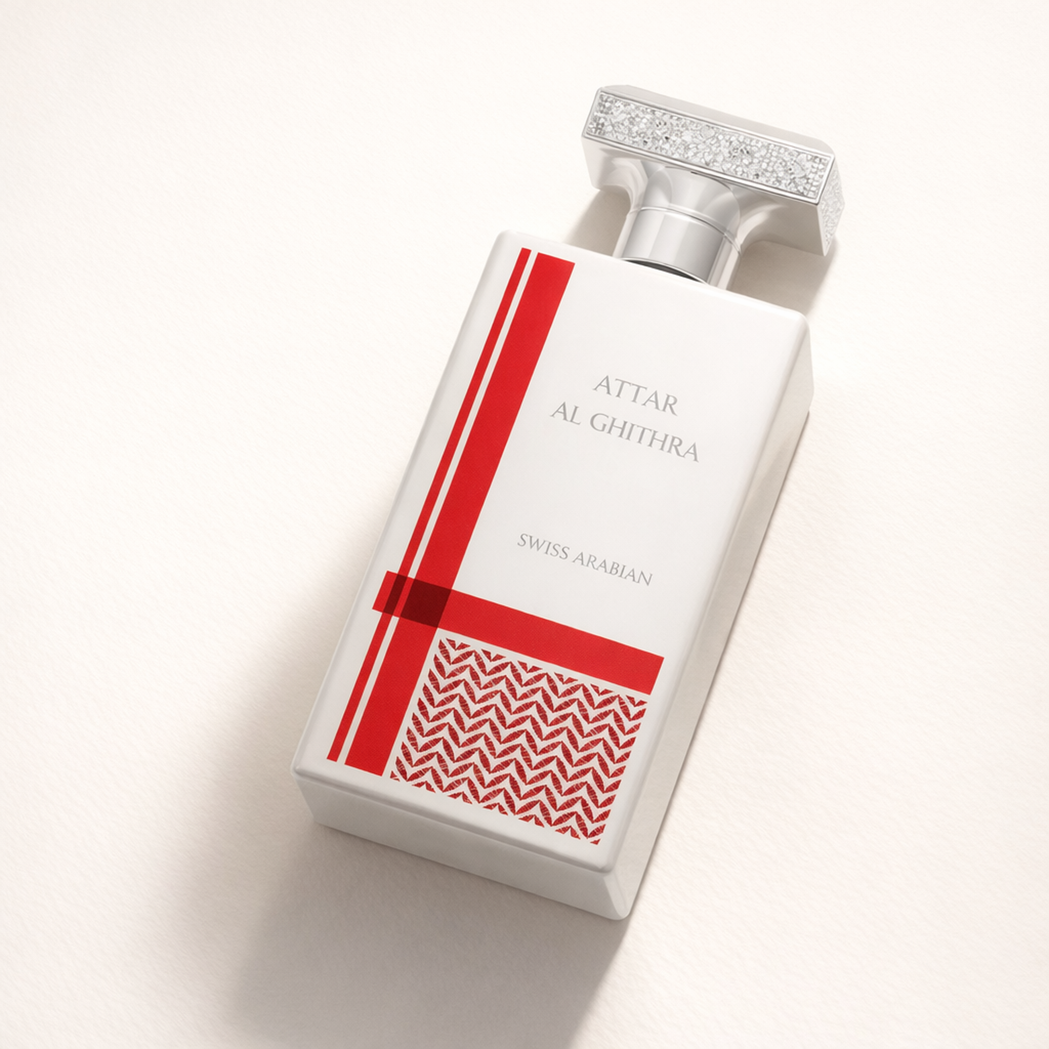 Swiss Arabian Attar Al Ghutra EDP angled still-life gallery showcase