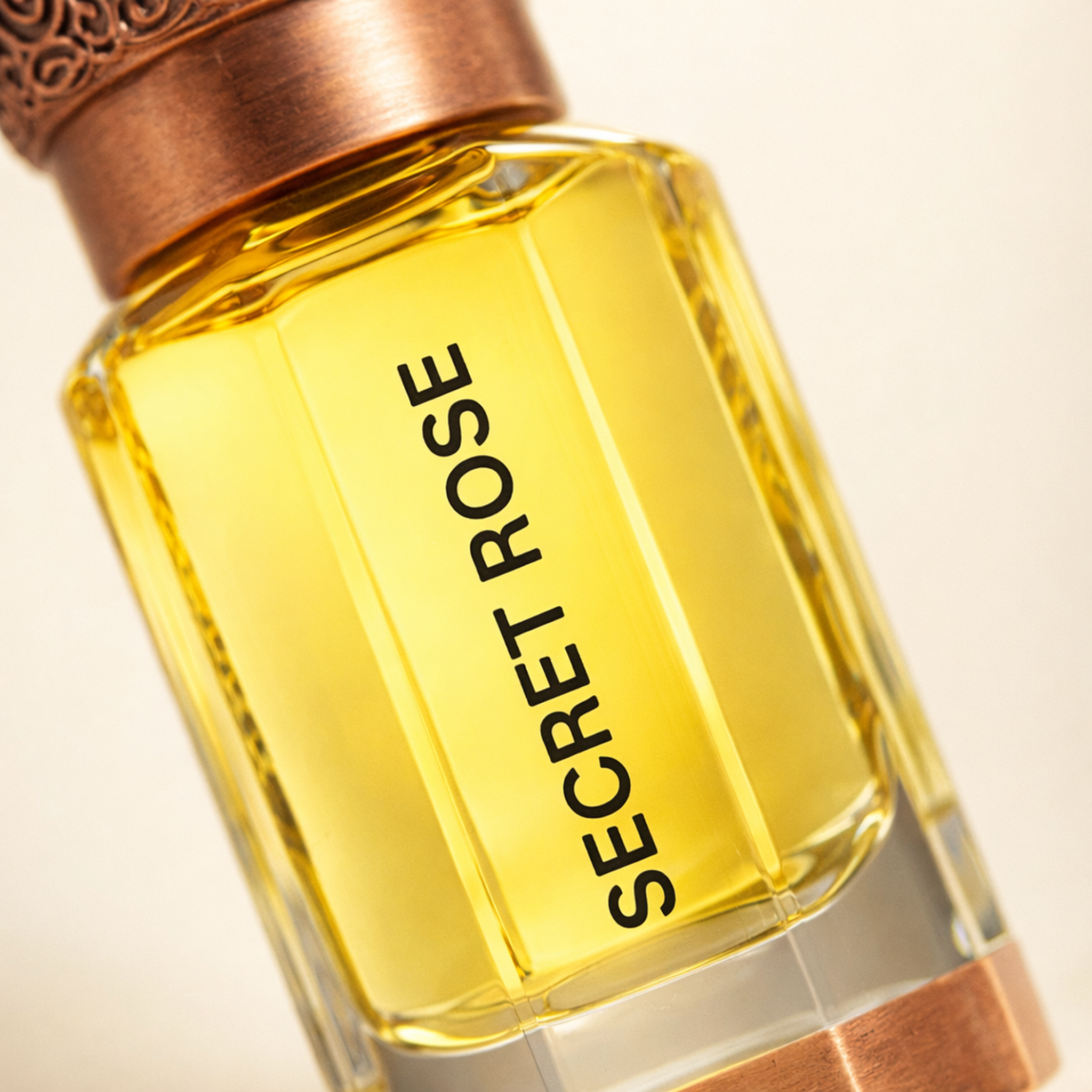 Swiss Arabian Secret Rose CPO macro label detail gallery showcase