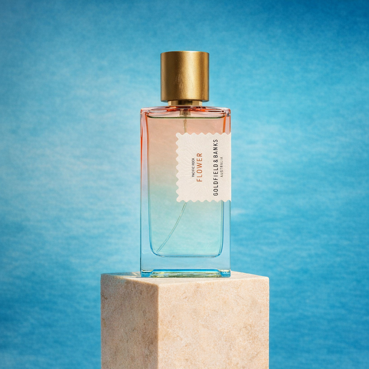 Goldfield & Banks Pacific Rock Flower EDP upright pedestal gallery showcase