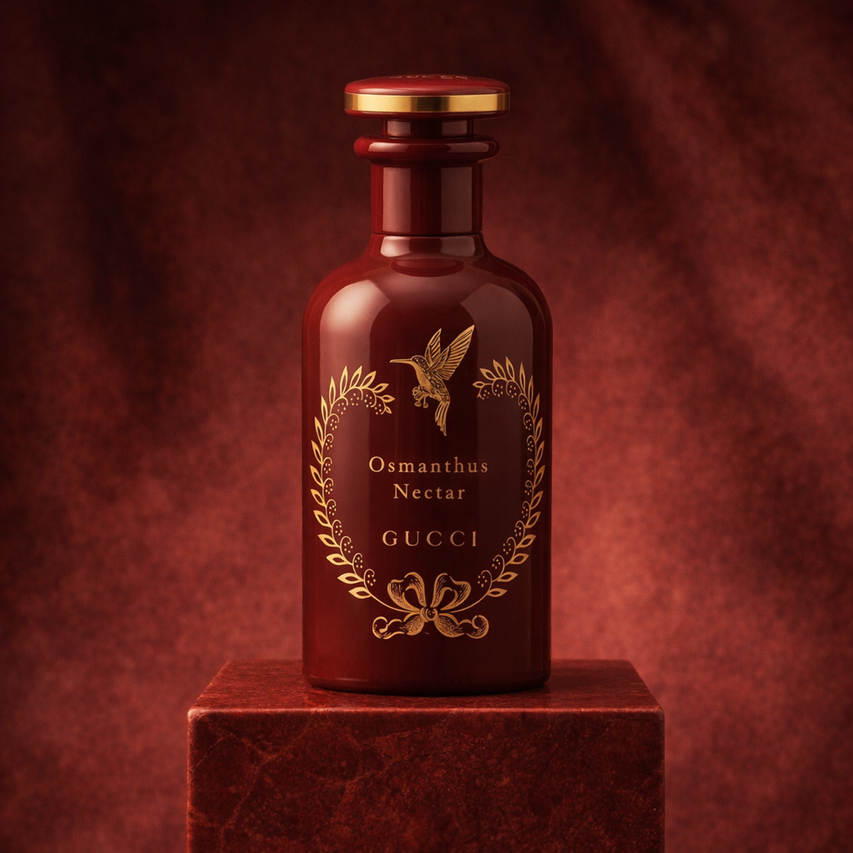 Gucci The Alchemist’s Garden Osmanthus Nectar EDP For Men generated pedestal image