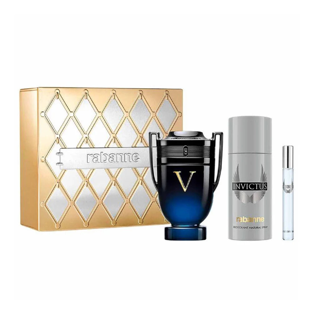Paco Rabanne Invictus Victory Elixir 3-Piece Gift Set for Him