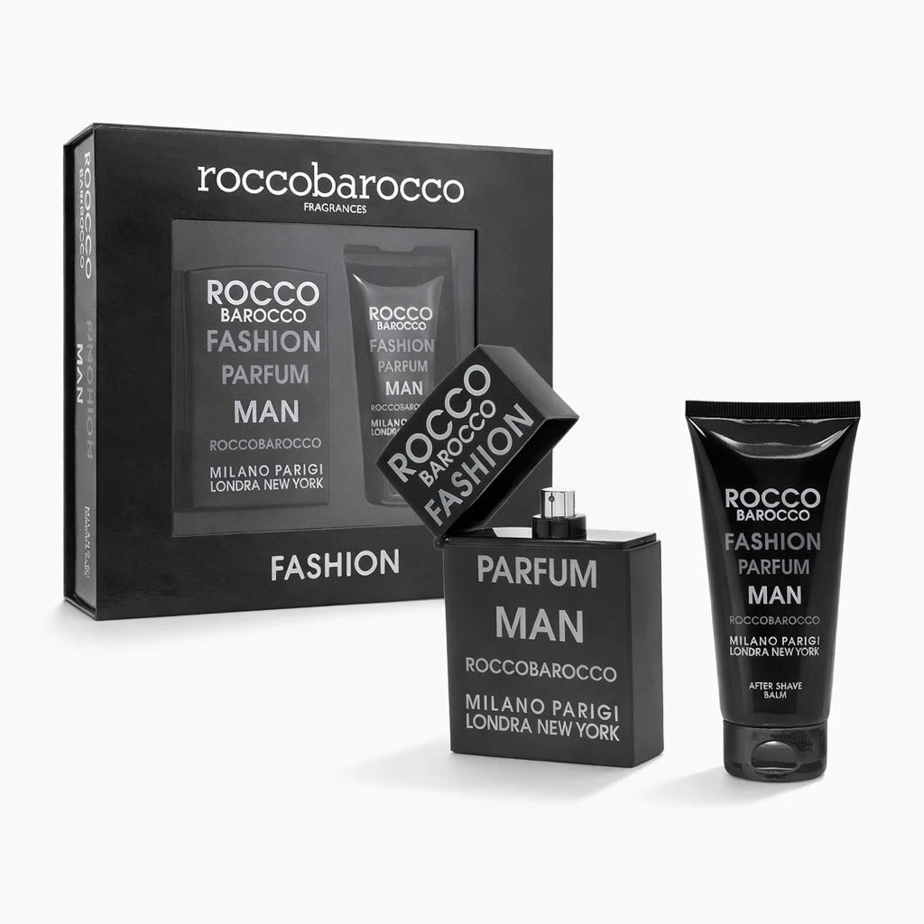 Roccobarocco Fashion Man EDT and Aftershave Balm Gift Set for Men OpenAI studio hero