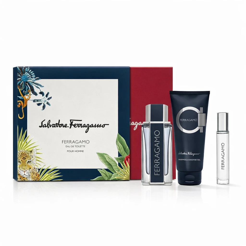 Salvatore Ferragamo Ferragamo EDT For Men Shower Gel Gift Set OpenAI studio hero