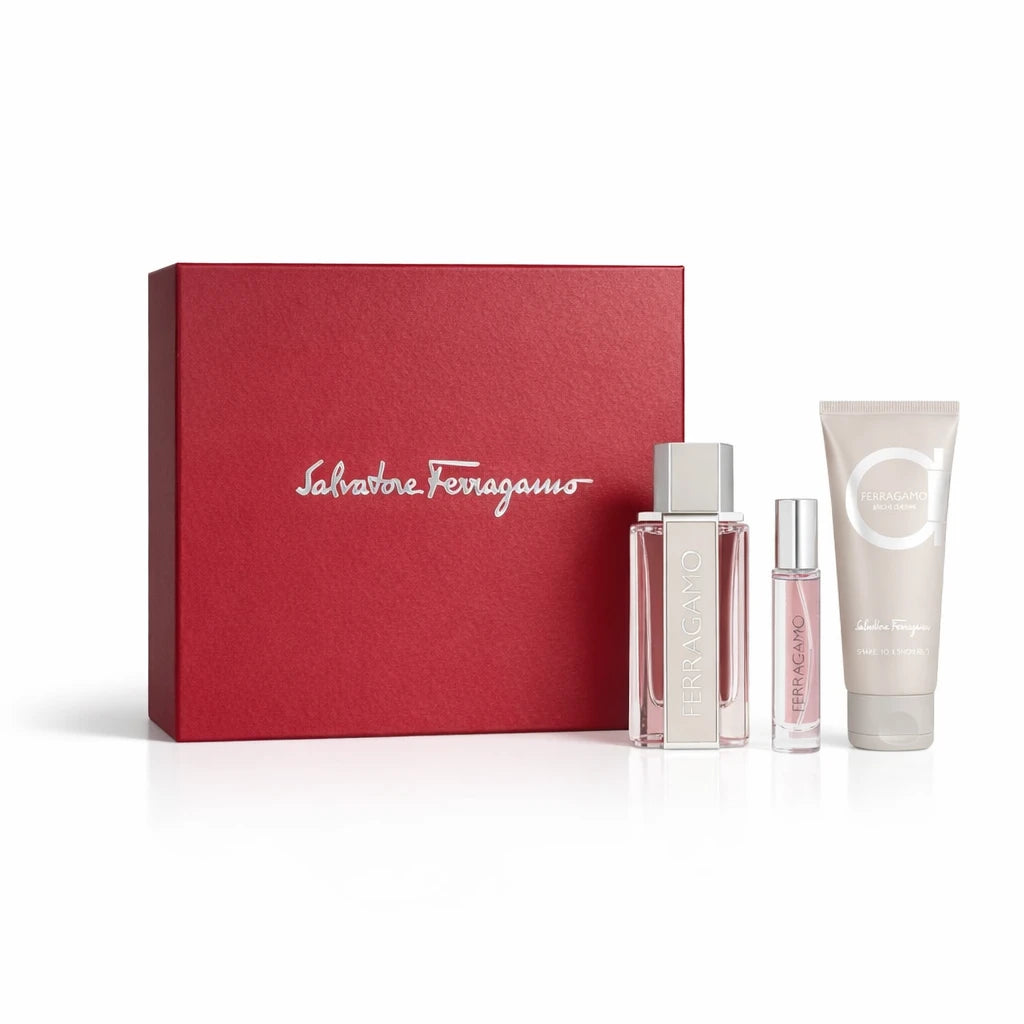 Salvatore Ferragamo Bright Leather EDT & Grooming Gift Set OpenAI studio hero