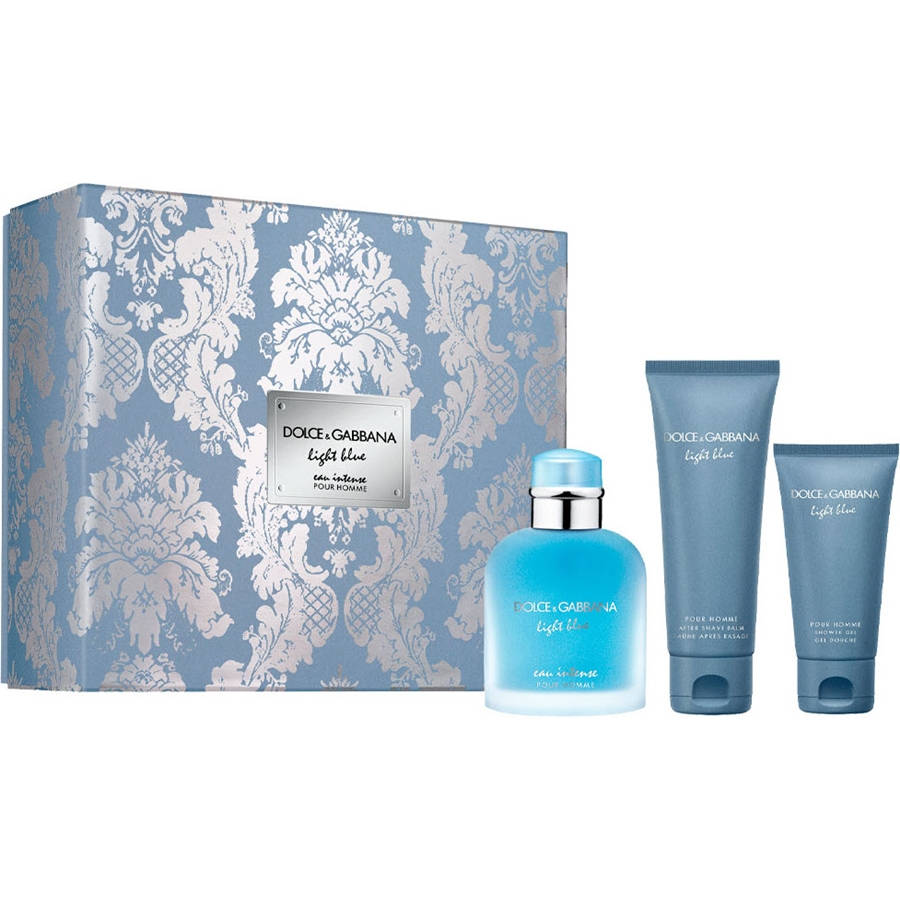 Shop Dolce & Gabbana Light Blue Eau Intense Set For Men