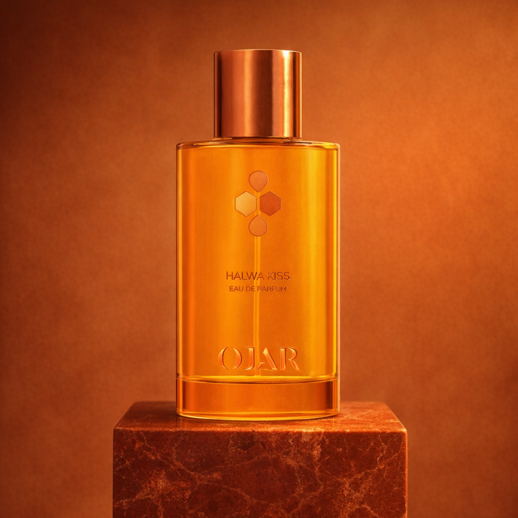 Ojar Halwa Kiss EDP upright pedestal gallery showcase