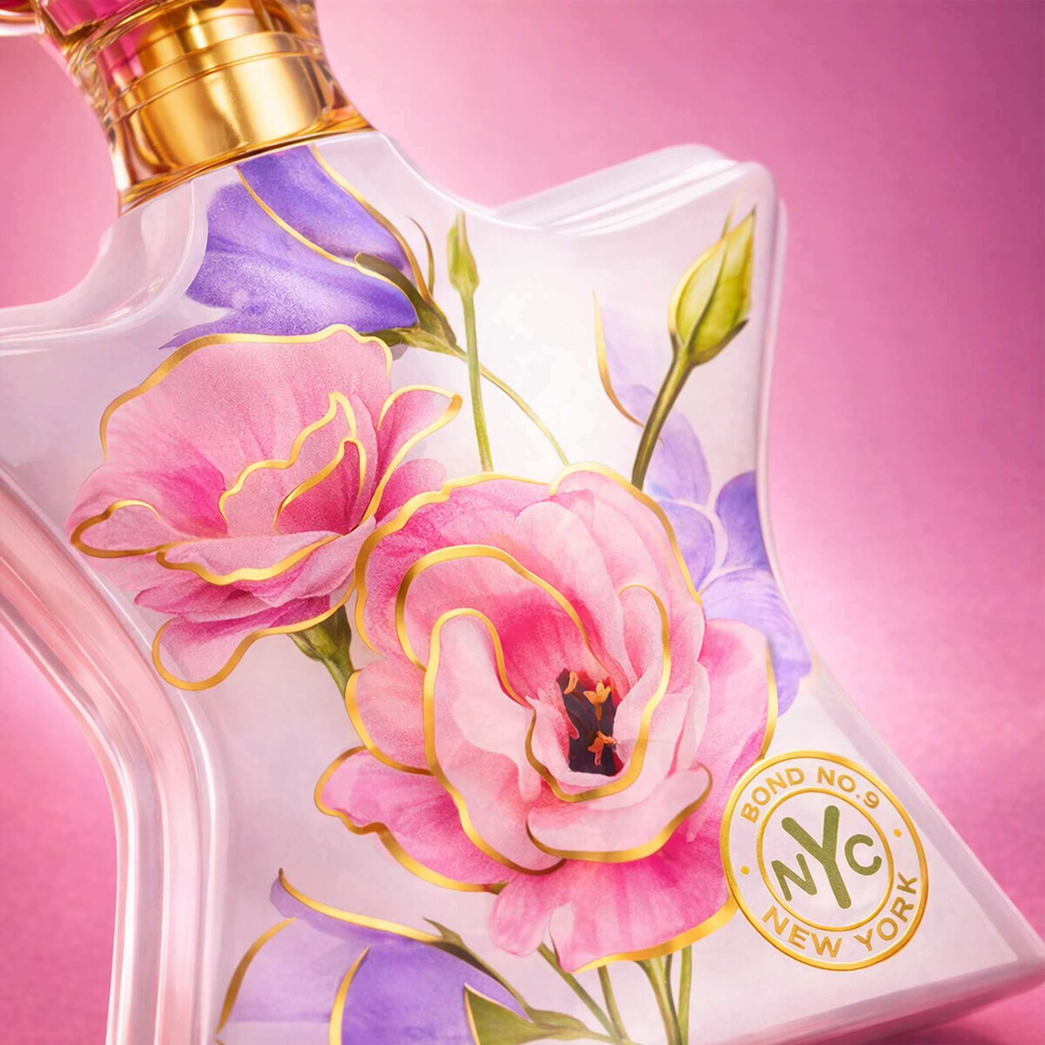 Bond No.9 New York Flowers Limited Edition Swarovski EDP macro label detail gallery showcase