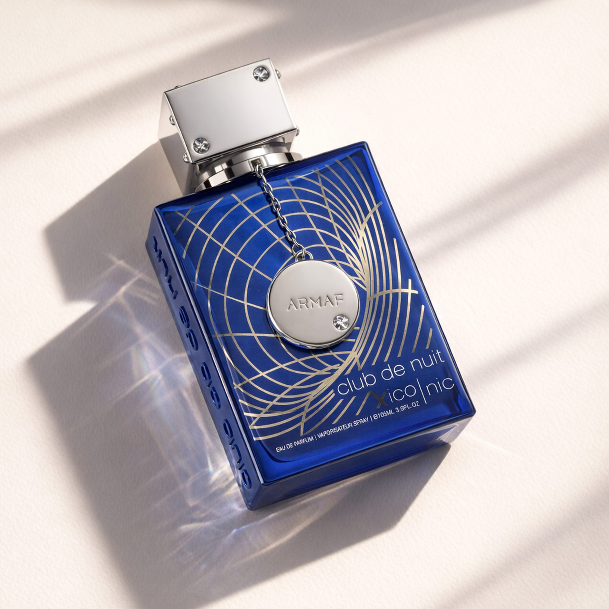 Armaf Club de Nuit Blue Iconic EDP for Men angled still-life gallery showcase