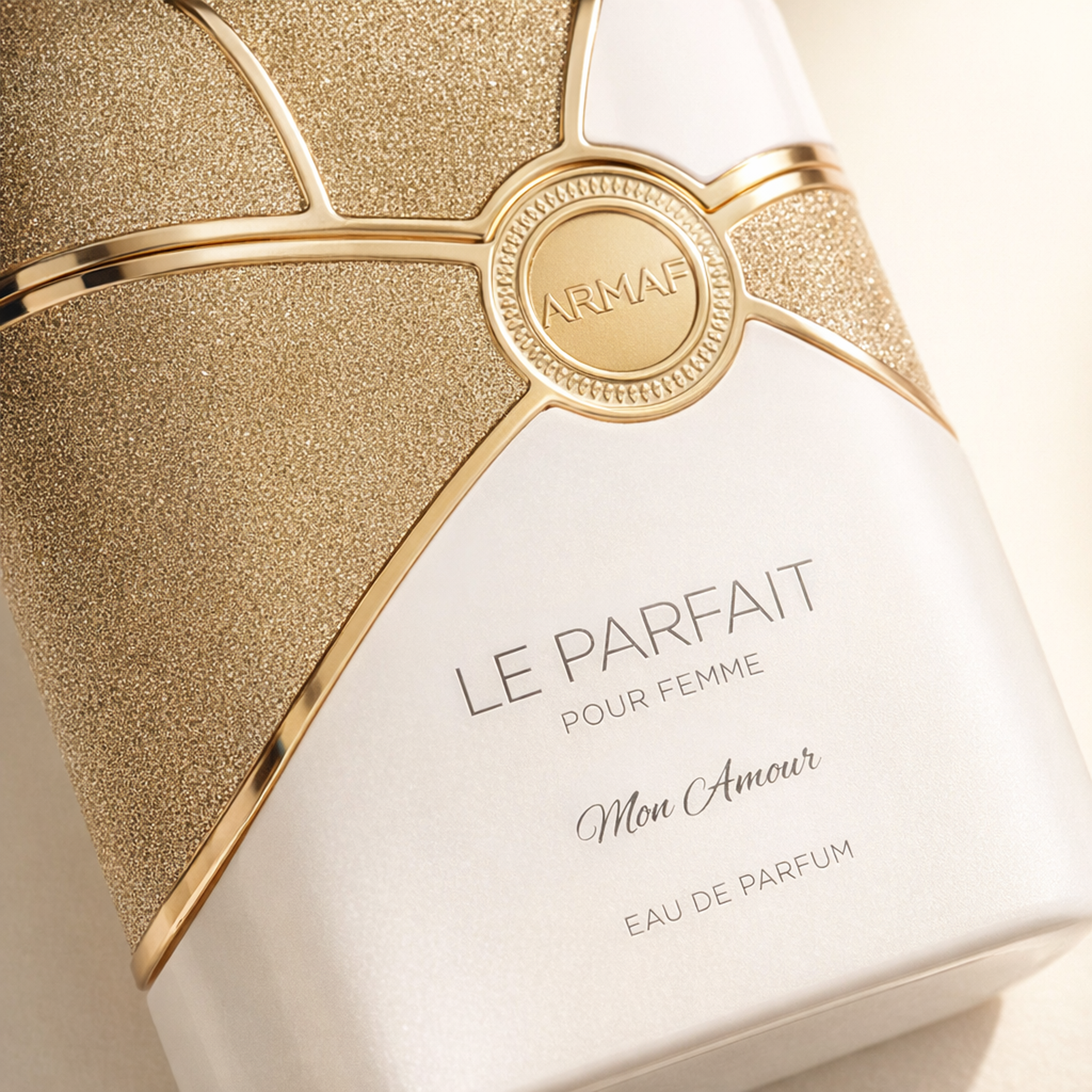 Armaf le Parfait Mon Amour EDP for Women macro label detail gallery showcase