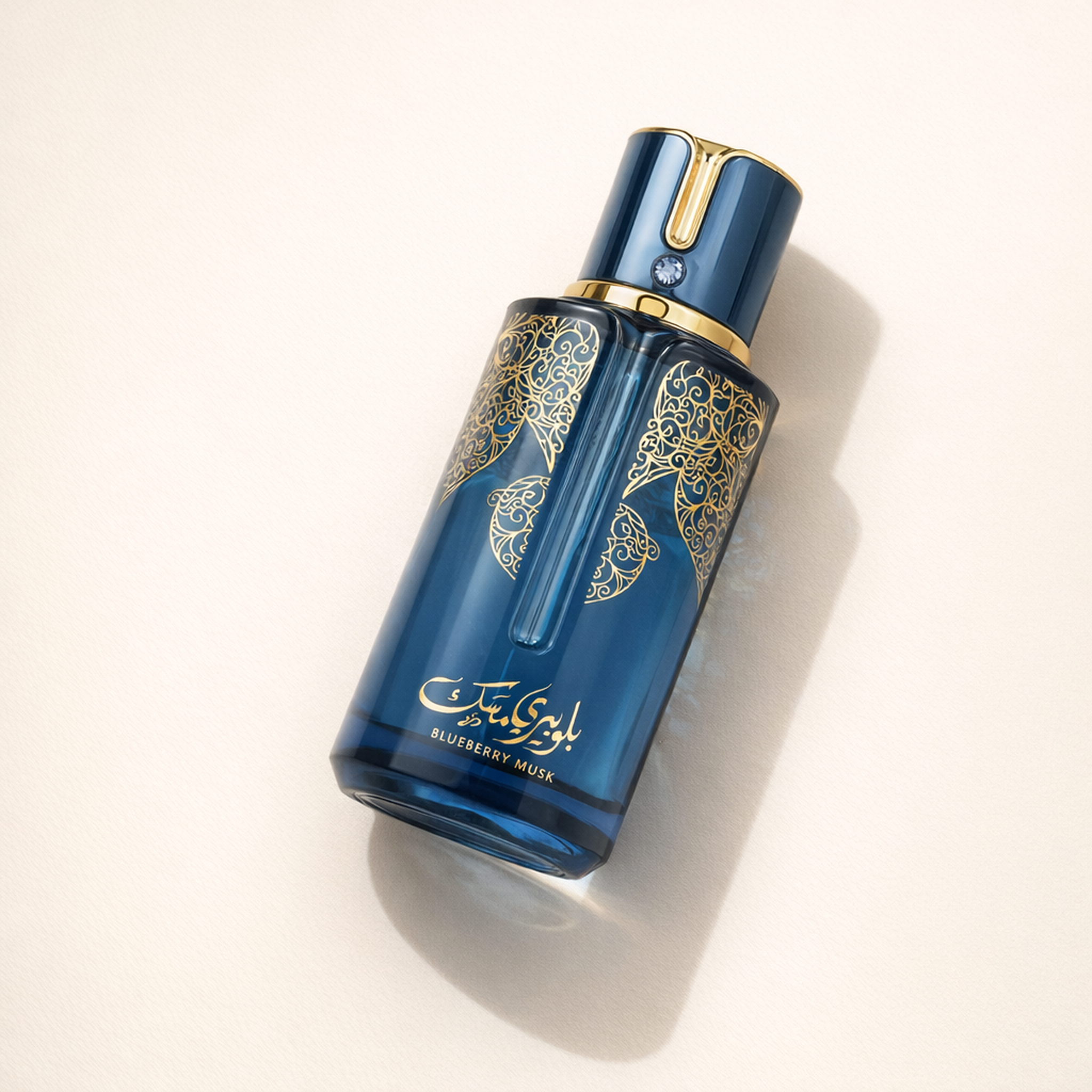 Flavia Musk Collection Midnight Berry Musk EDP angled still-life gallery showcase