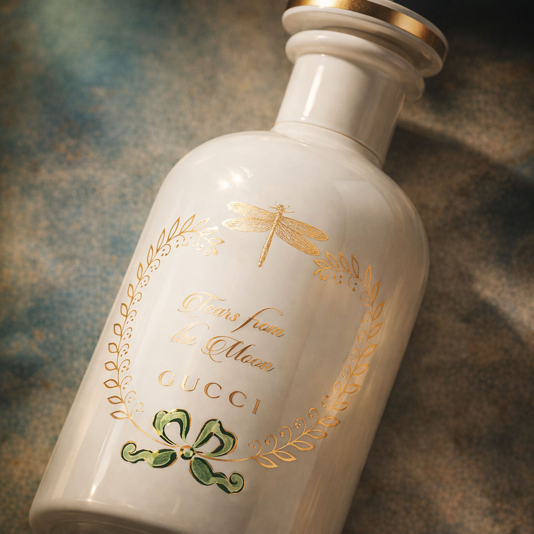 Gucci Tears From the Moon EDP macro label detail gallery showcase
