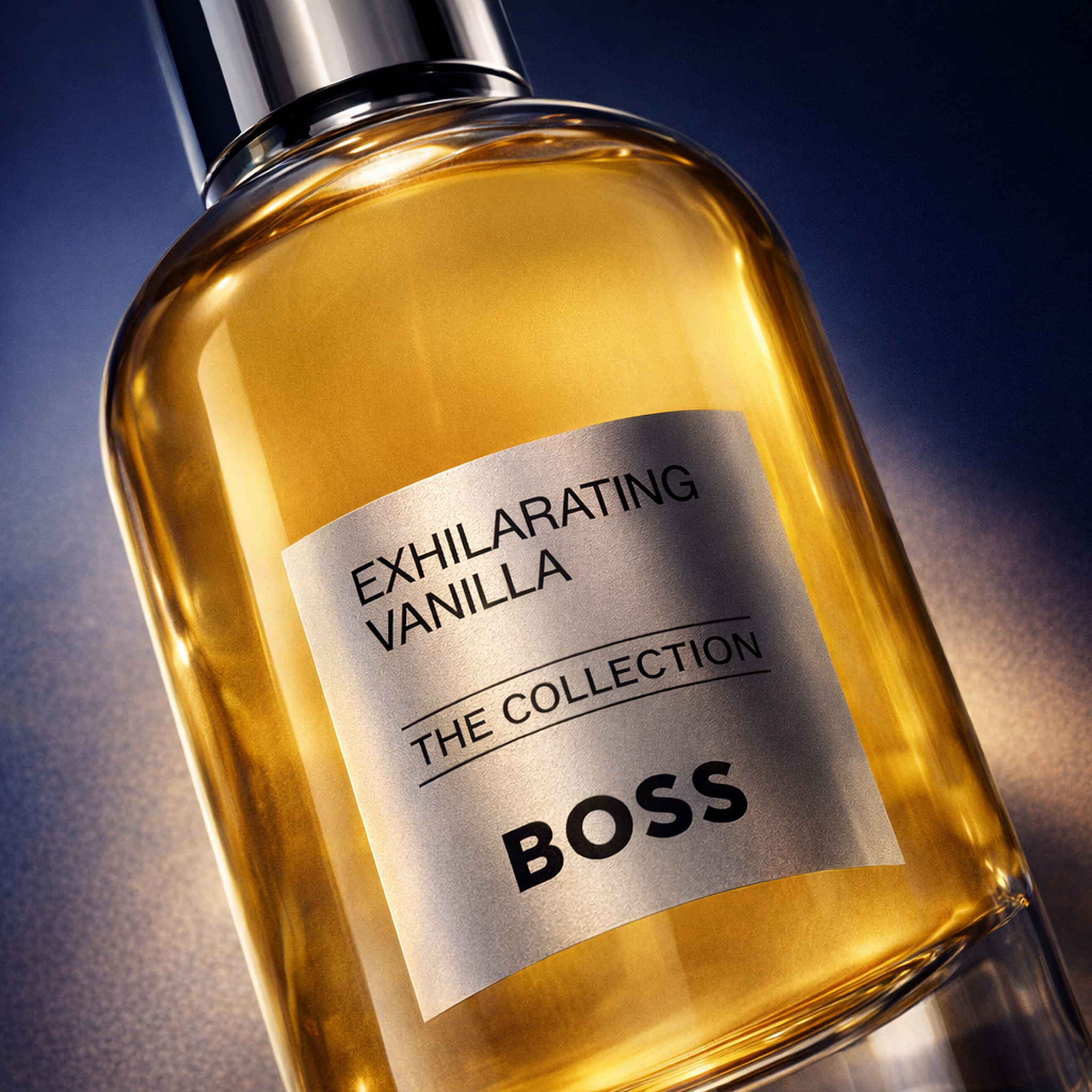 Hugo Boss Boss the Collection Exhilarating Vanilla EDP Intense macro label detail gallery showcase