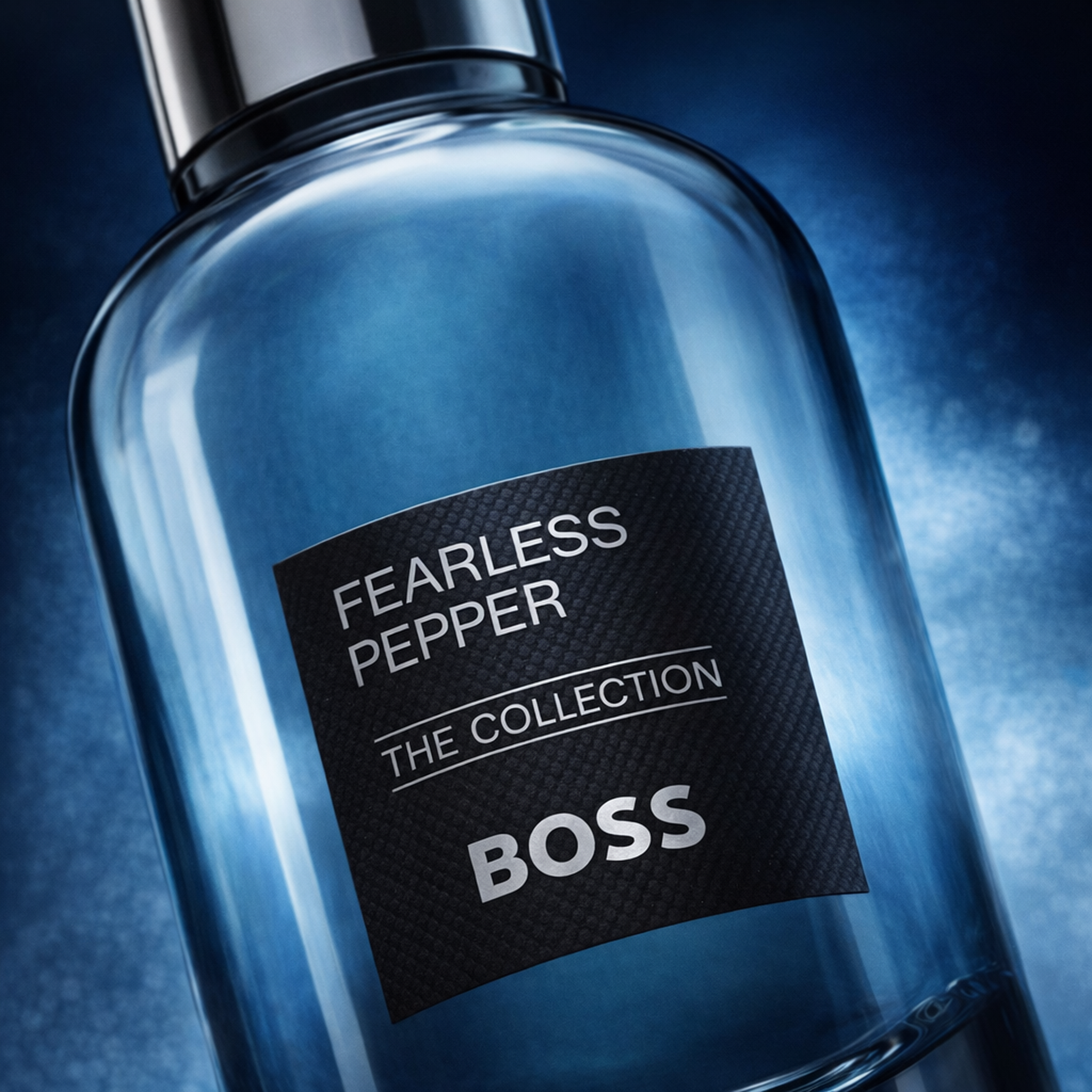 Hugo Boss Boss the Collection Fearless Pepper EDP macro label detail gallery showcase