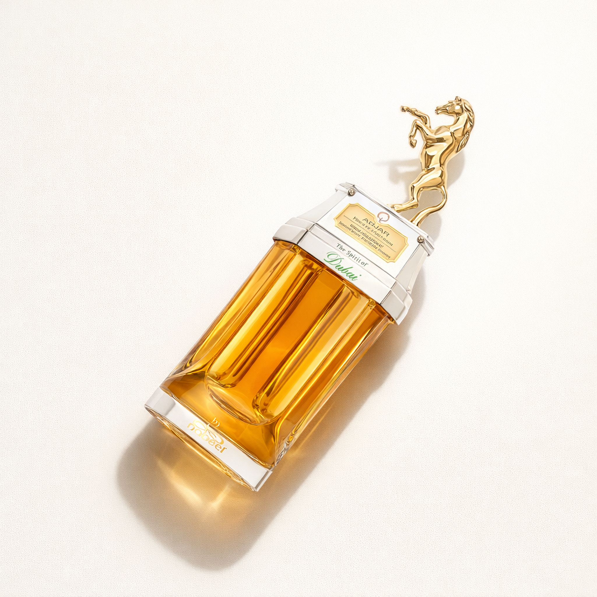 The Spirit of Dubai Abjar EDP angled still-life gallery showcase